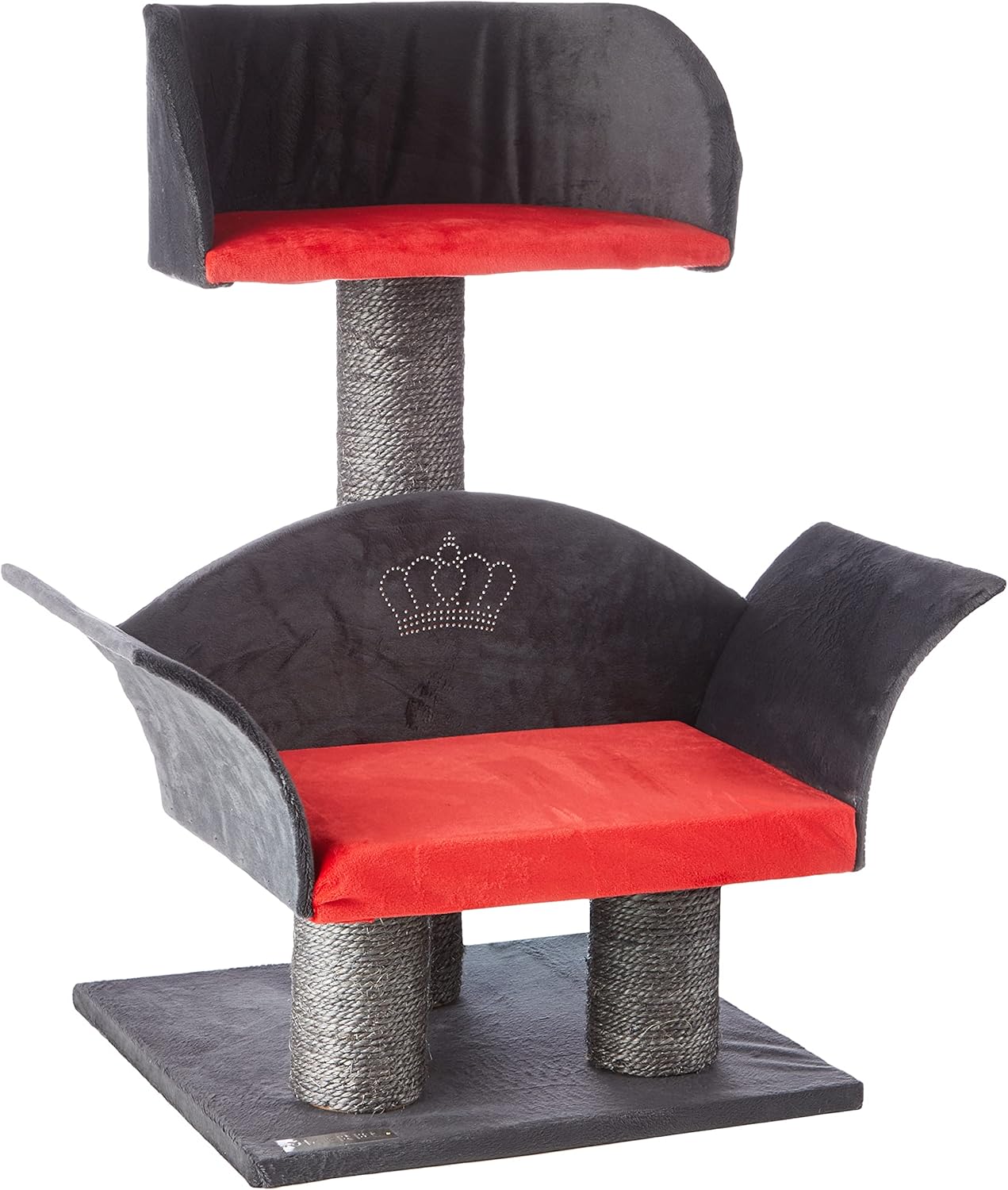 Kerbl Lounge Deluxe - Árbol para Gatos (70 cm), Color Gris y Rojo