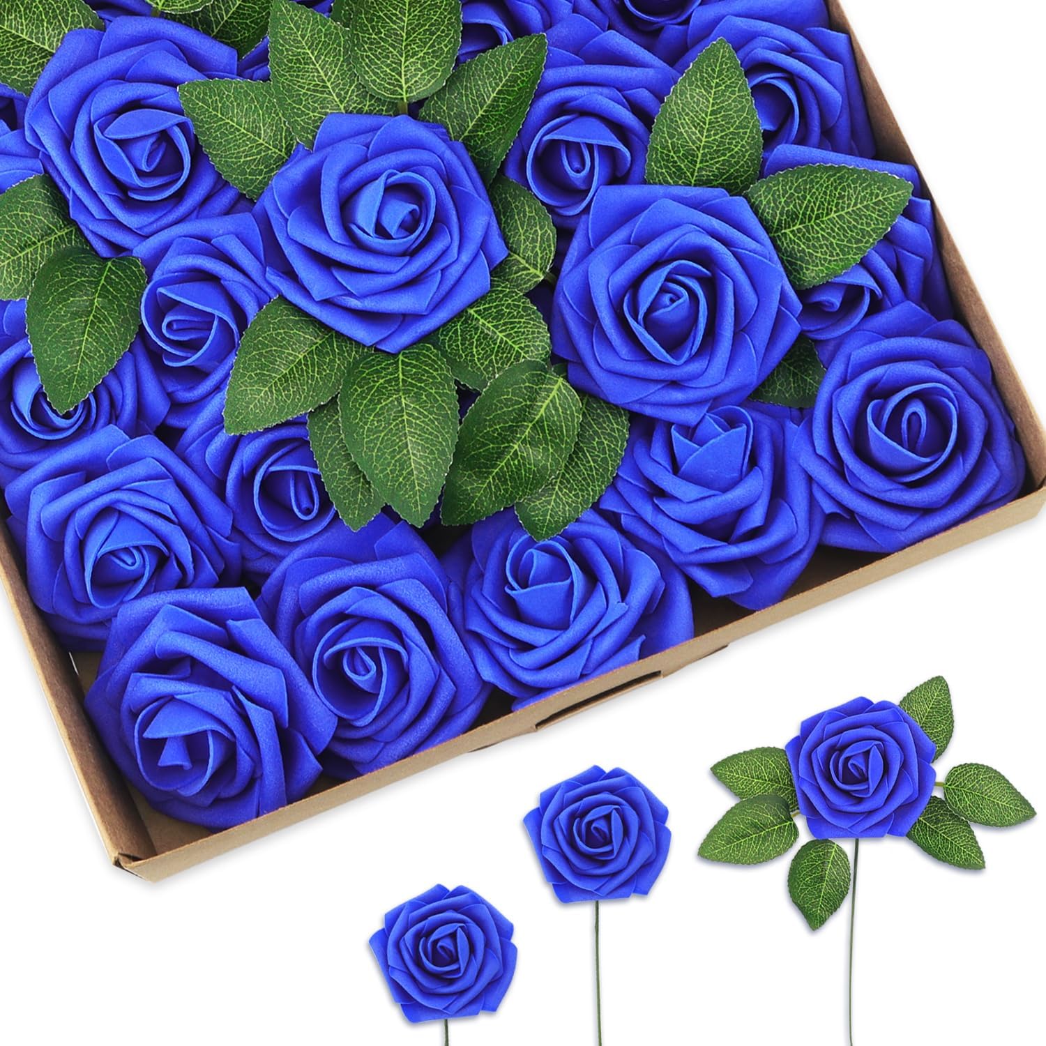 144 pz 2cm artificiale Mini schiuma Bouquet di fiori di rosa