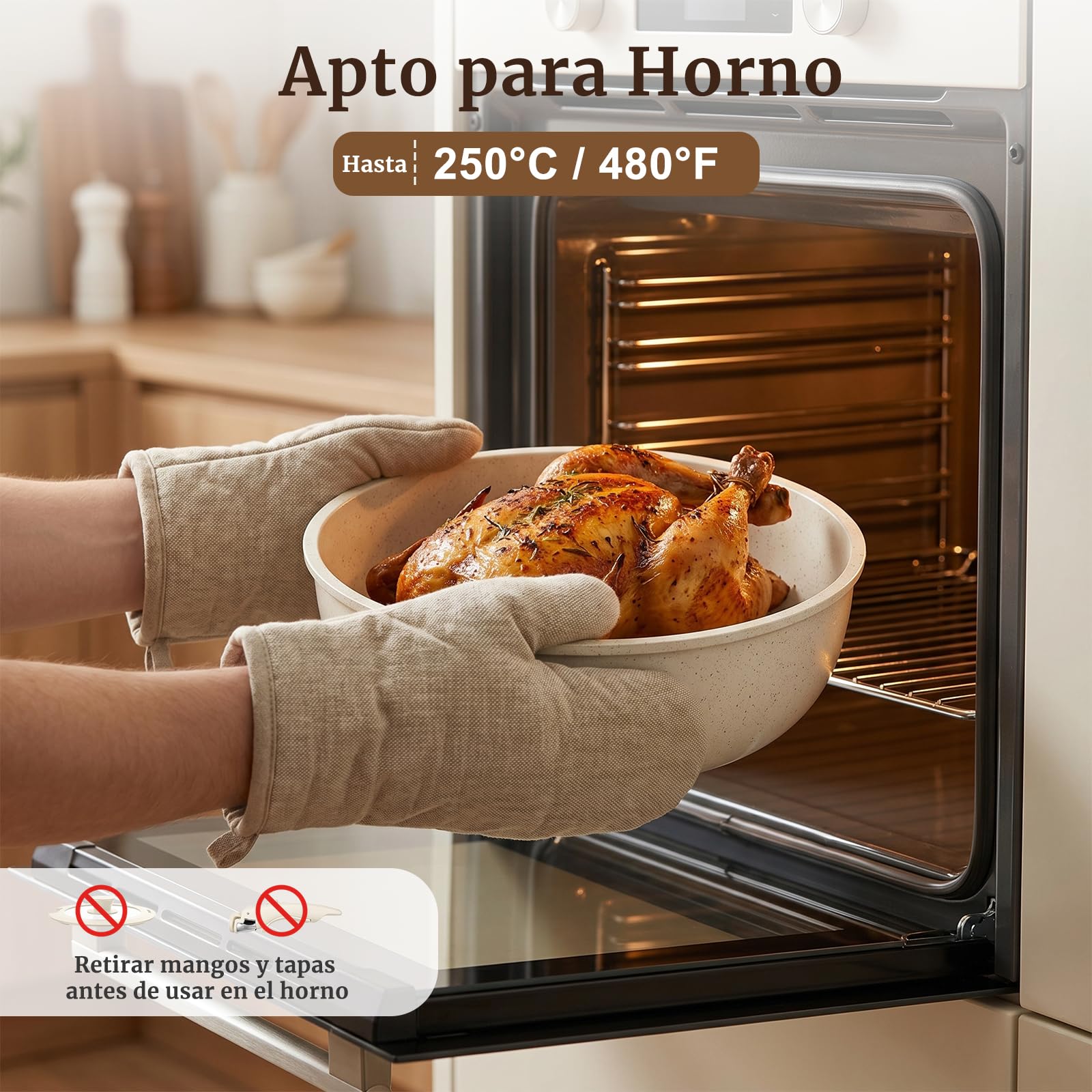 YASHE Batería de cocina 20 piezas, inducción, atóxica, sin PTFE ni PFAS | No Tóxico Batería de Cocina, Ollas Apilables para Inducción, Juego Ahorrador de Espacio para Caravana, Sin PFOA/PFOS
