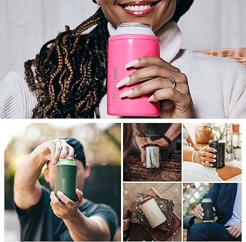 Miniatura 9 de Hopsulator DUO - Enfriador de latas 2 en 1, enfriador de latas de 12 onzas, hace que las latas regulares funcionen como un vaso (color denim)