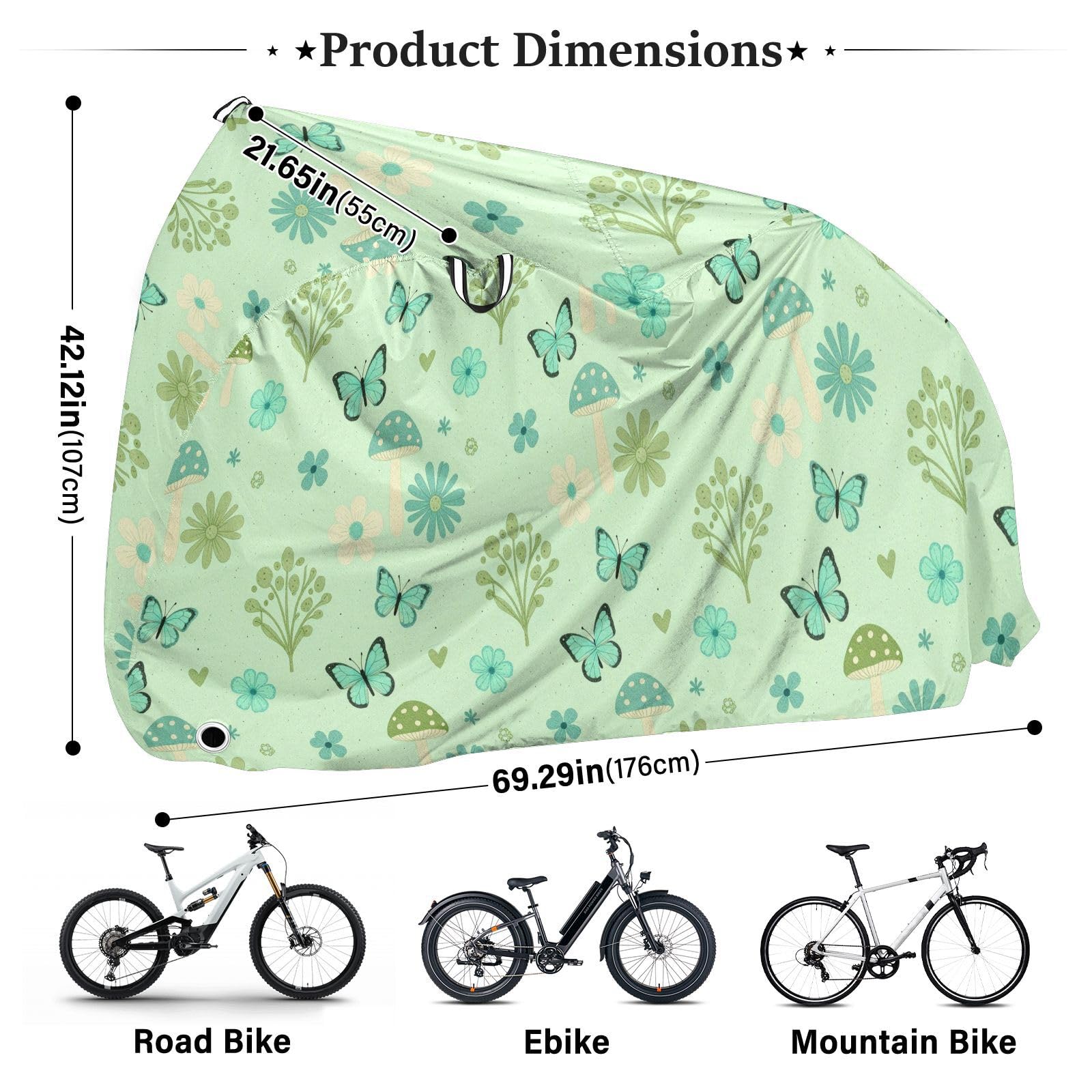 Housse de vélo en polyester imperméable, isolation thermique