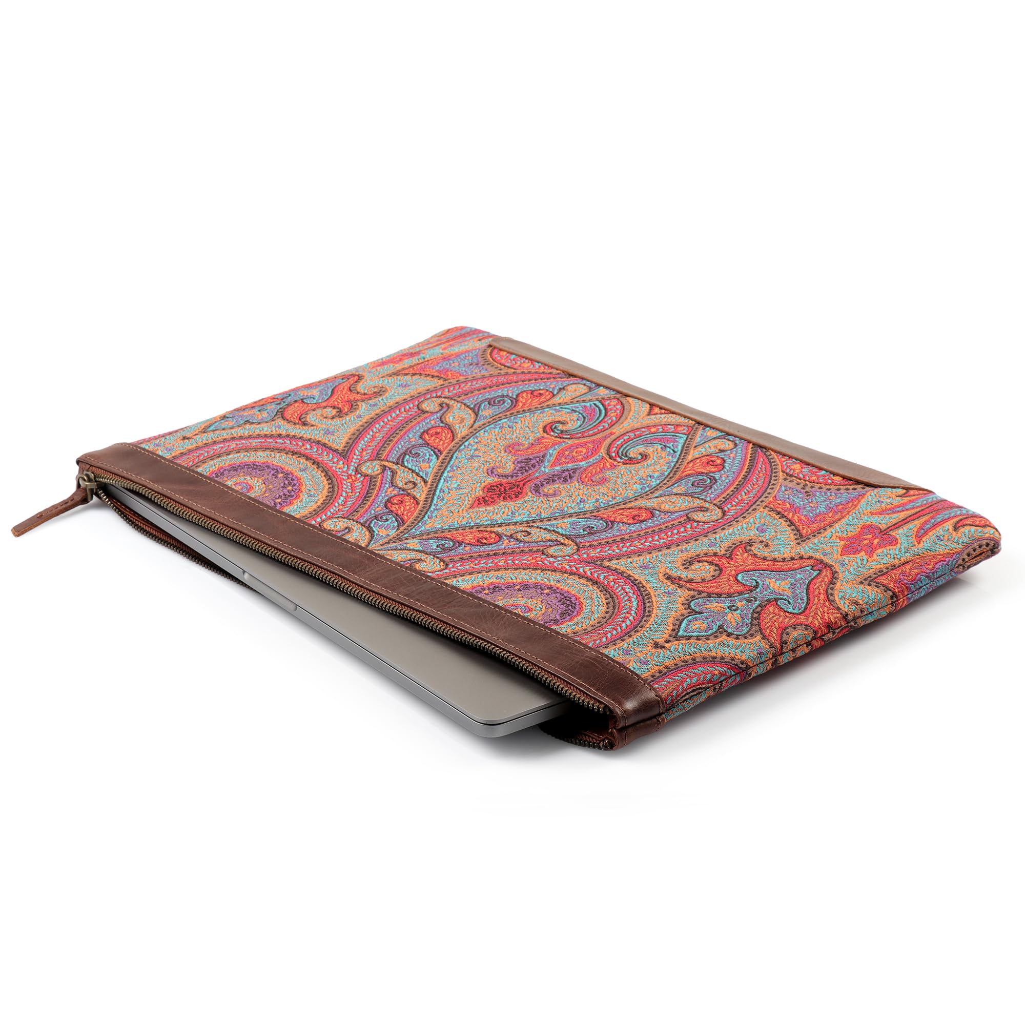 Londo Custodia per laptop in vera pelle - Protezione elegante per MacBook M1 M2 M3 M4 Pro Max