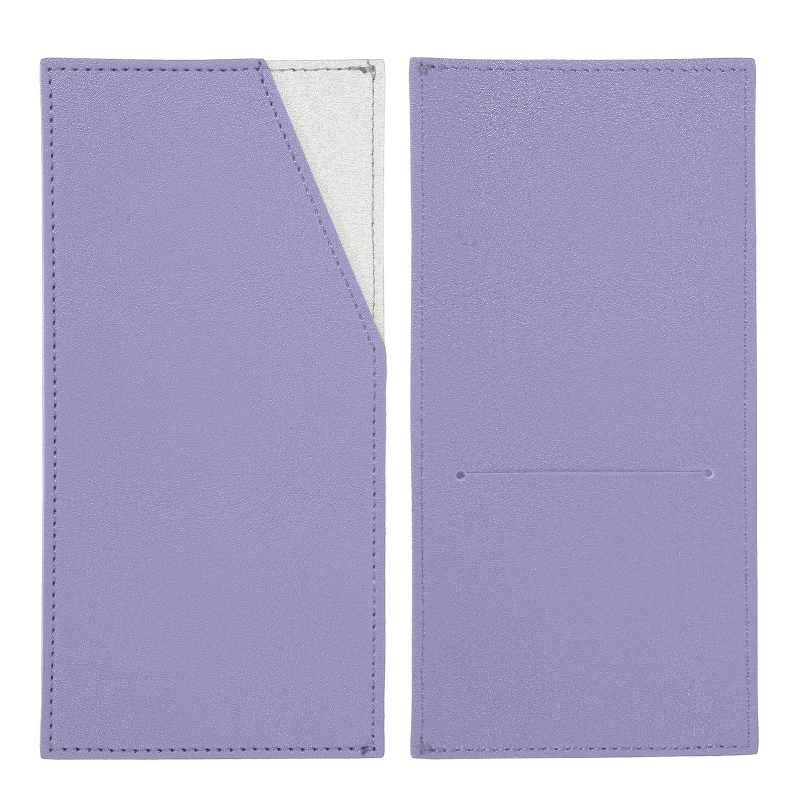 PATIKIL Card and Cash Envelope Wallet, Budget Cash Holder Reusable Money Bag Pouch Leather Money Organizer Pouch for Receipt Check Bill, Purple โ image 1