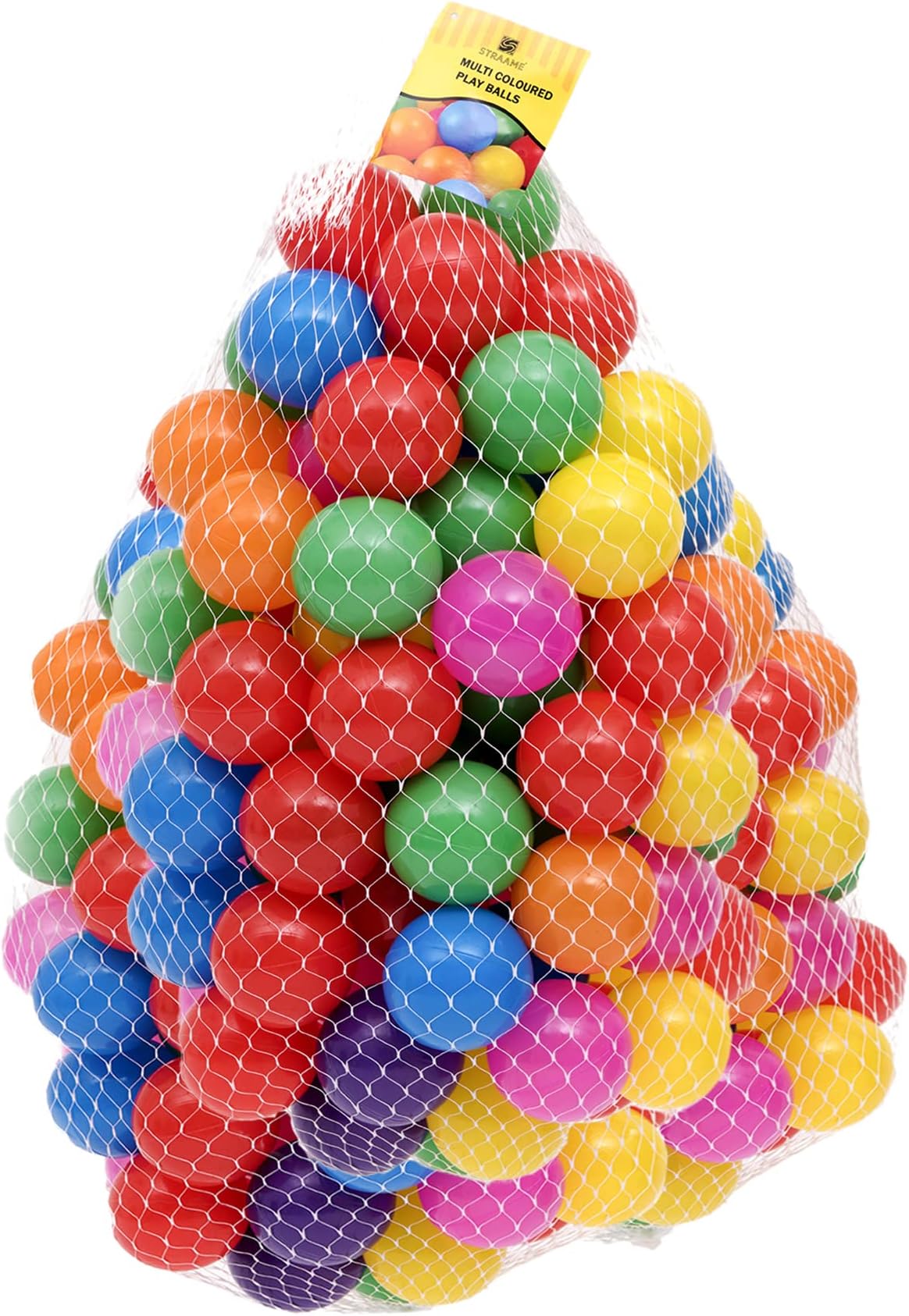 – Straame Playballs, Crush-Proof, Colourful Pit Balls for Kids Baby-Approved Multi-Pack Toddler Ball Pit, Smooth Plastic Balls, No Sharp Edges, Non-Toxic & BPA Free.