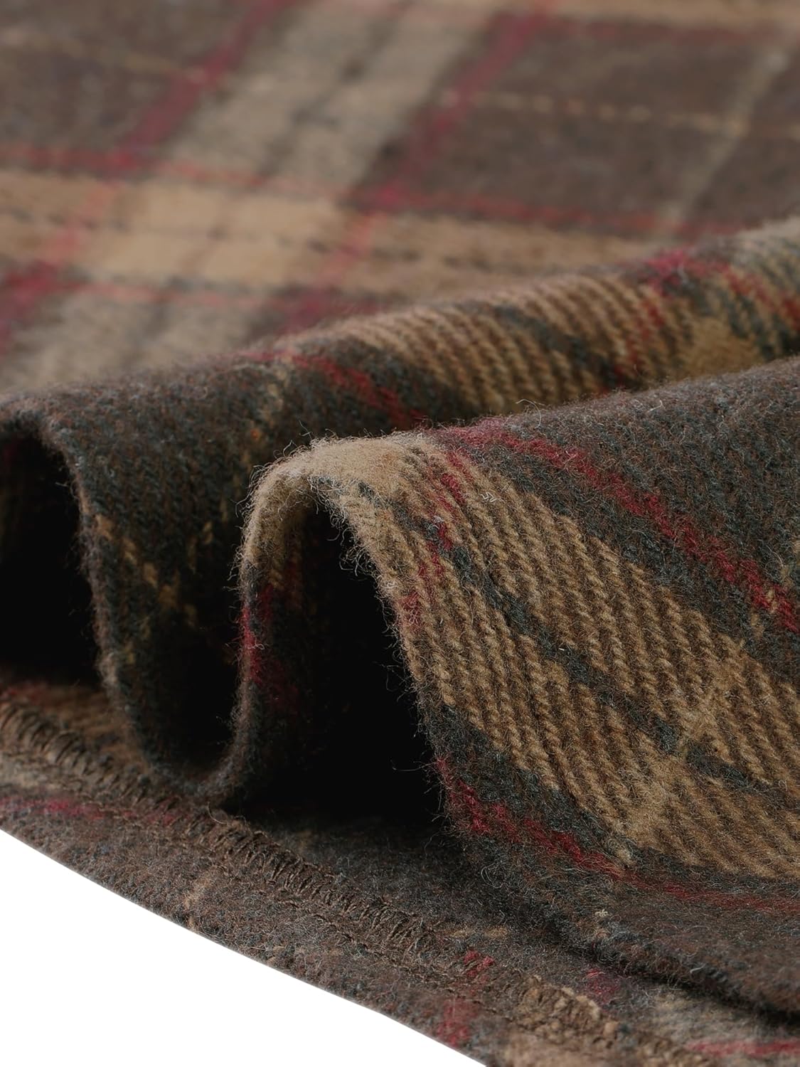 Allegra K Women's Plaids Vintage Tartan Elastic Waist Knee Length A-Line Skirt - Image 5