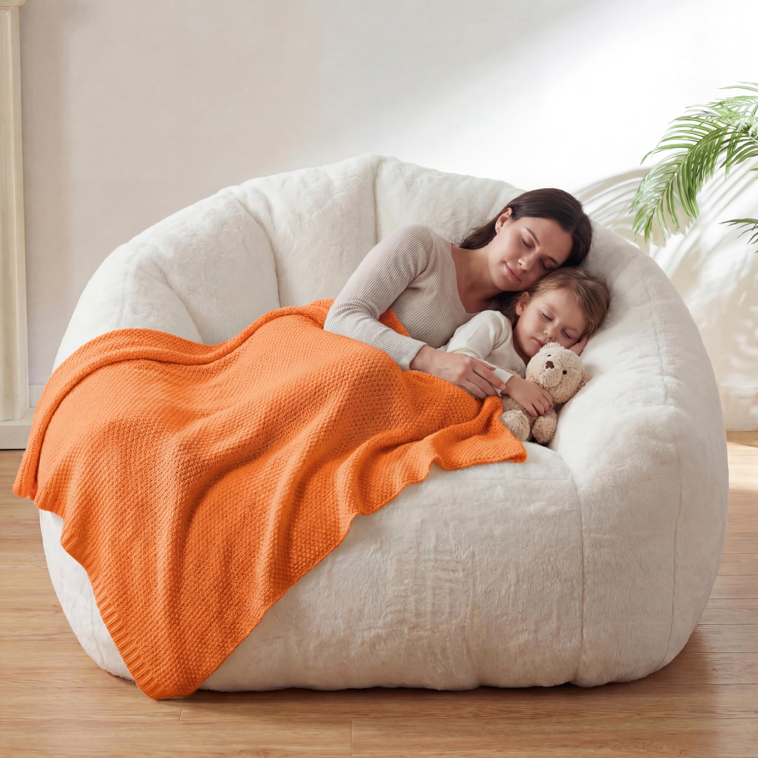HUGHEAVEN Max Giant Bean Bag Chair, Bean Bag Sofa