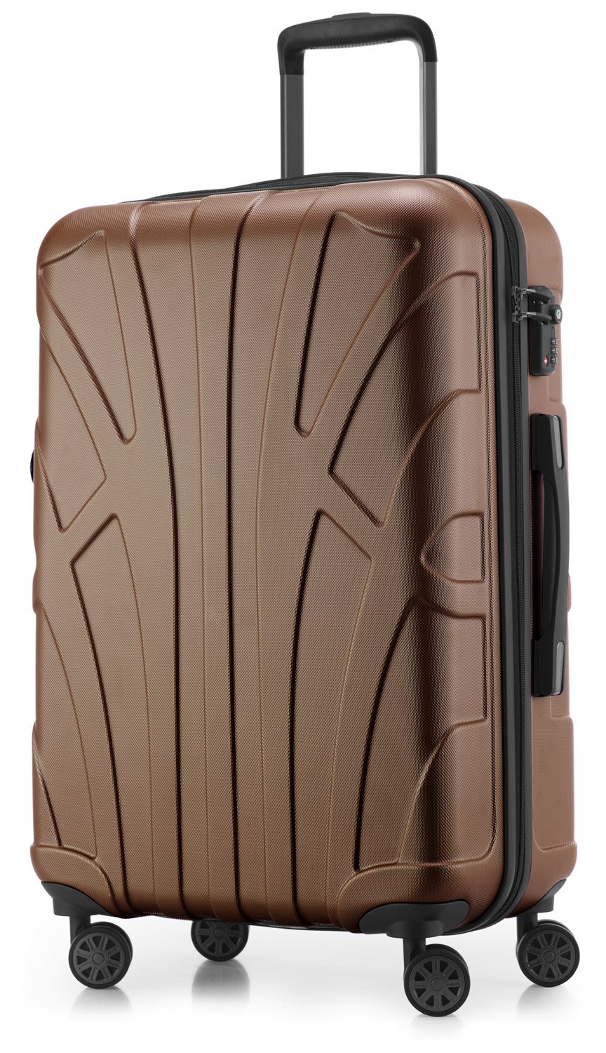 Suitline - Maleta de Mano rígida, Trolley 4 Ruedas, TSA, 55 cm, Aprox. 34 litros, 100% ABS Mate, Azul Oscuro — view 53