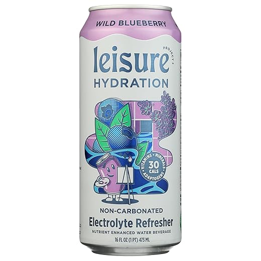 Leisure Hydration Wild Blueberry Electrolyte Refresher, 16 Fz