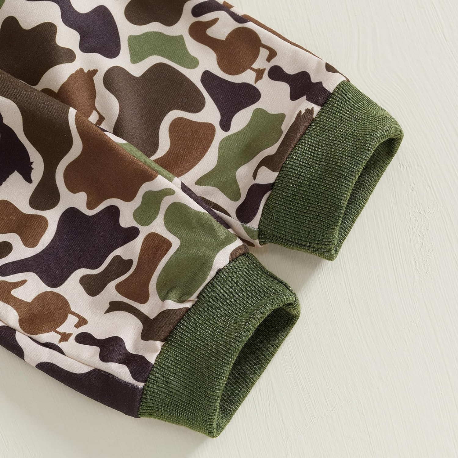 Toddler Baby Boy Hunting Outfit Mallard Duck Long Sleeve Crewneck Sweatshirt and Pants Set 2Pcs Infant Fall Clothes - Image 7