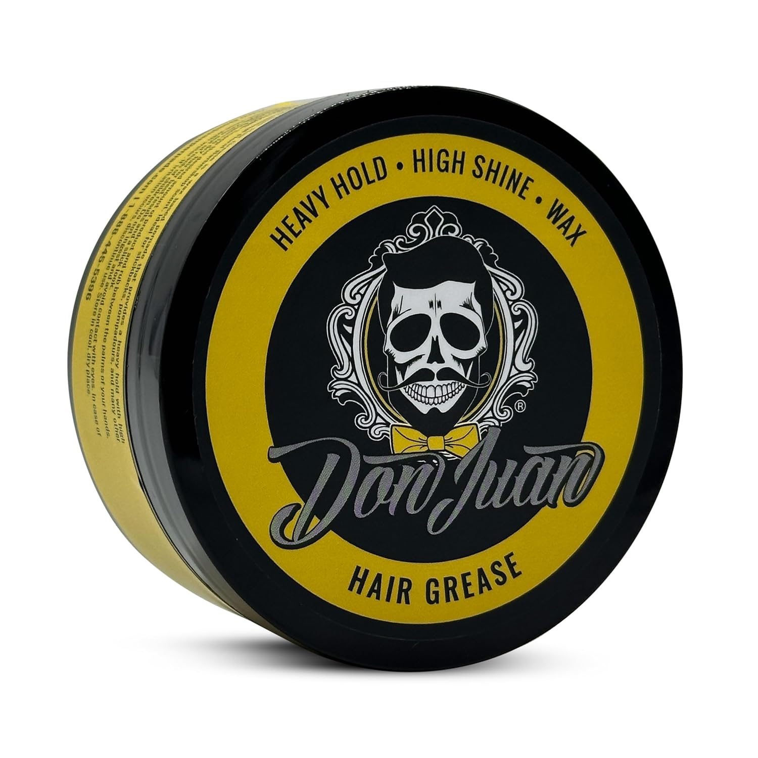Don Juan Hair Grease Pomade 4 Ounce Jar | Heavy Hold | High Shine | Wax Based | Floral Barbershop Scent