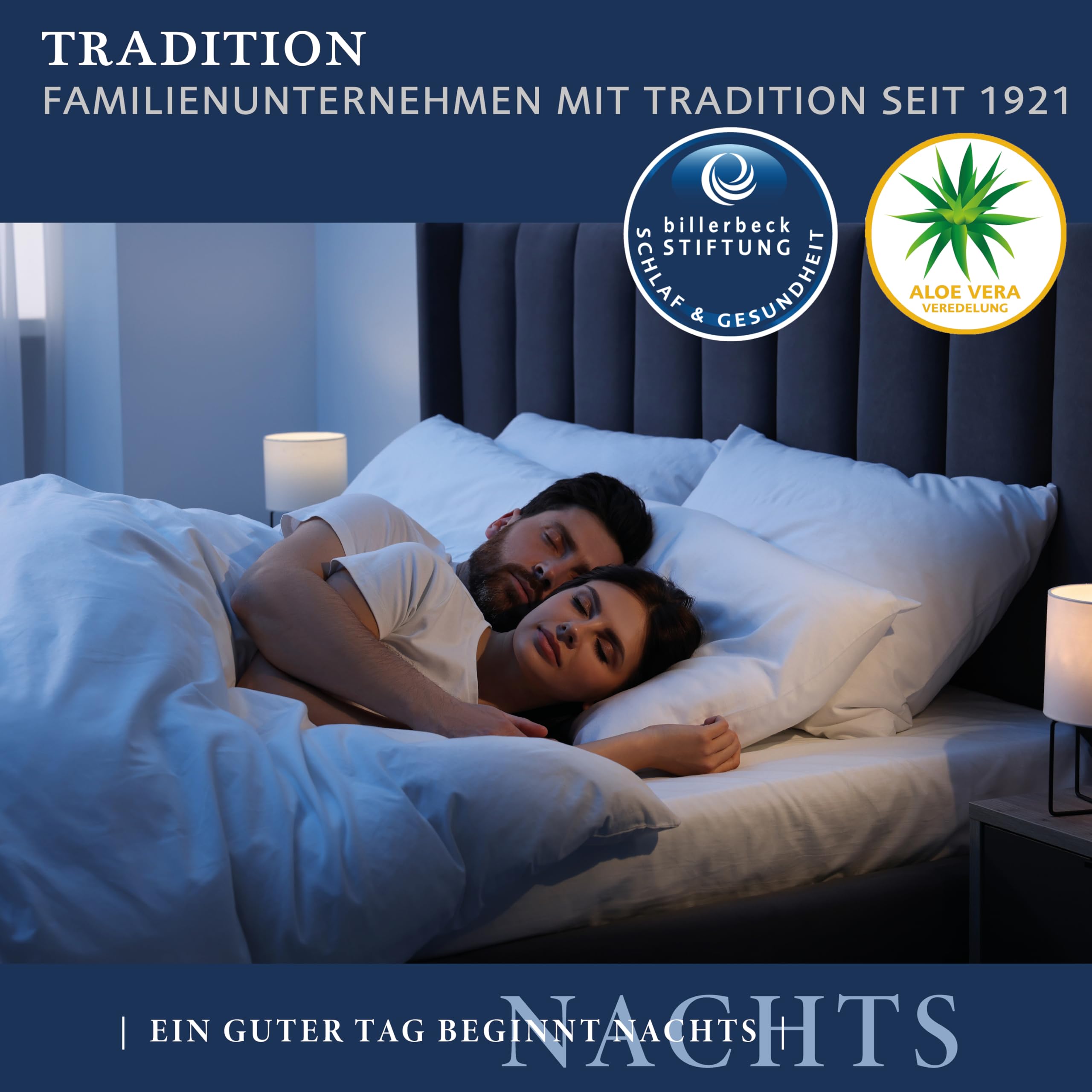 Billerbeck Kuschelkissen 40x40 Cm - Weiches Daunen-Federn-Gemisch Mit Tragetasche