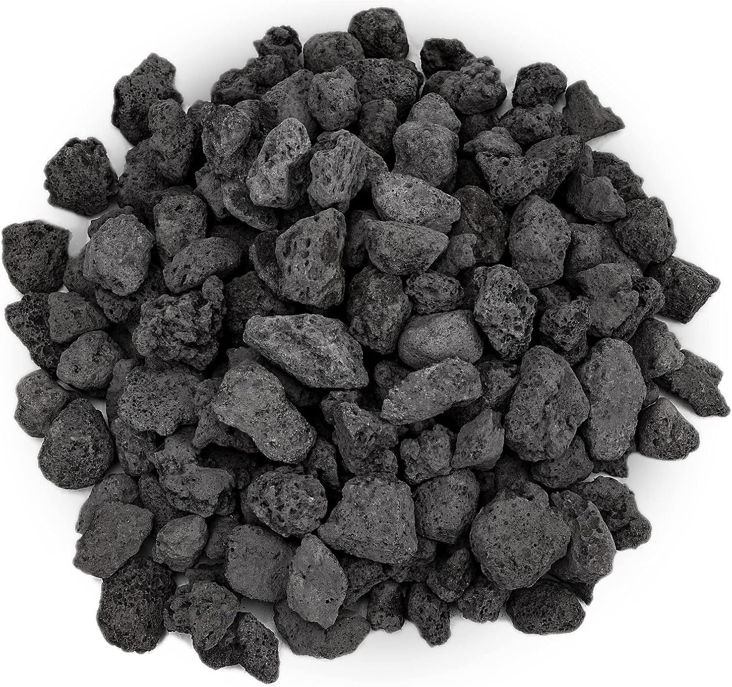 Emily Pets Black Lava Rocks Stone Granules, Fire Pit Lava Rocks Ideal ...