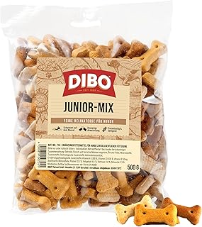 DIBO Junior-Mix, 500g-Beutel, Backwaren als gesunde, natürliche Ernährung für Hunde von DIBO, Hundefutter, Barf, B.A.R.F., Leckerli, Hundekekse product image