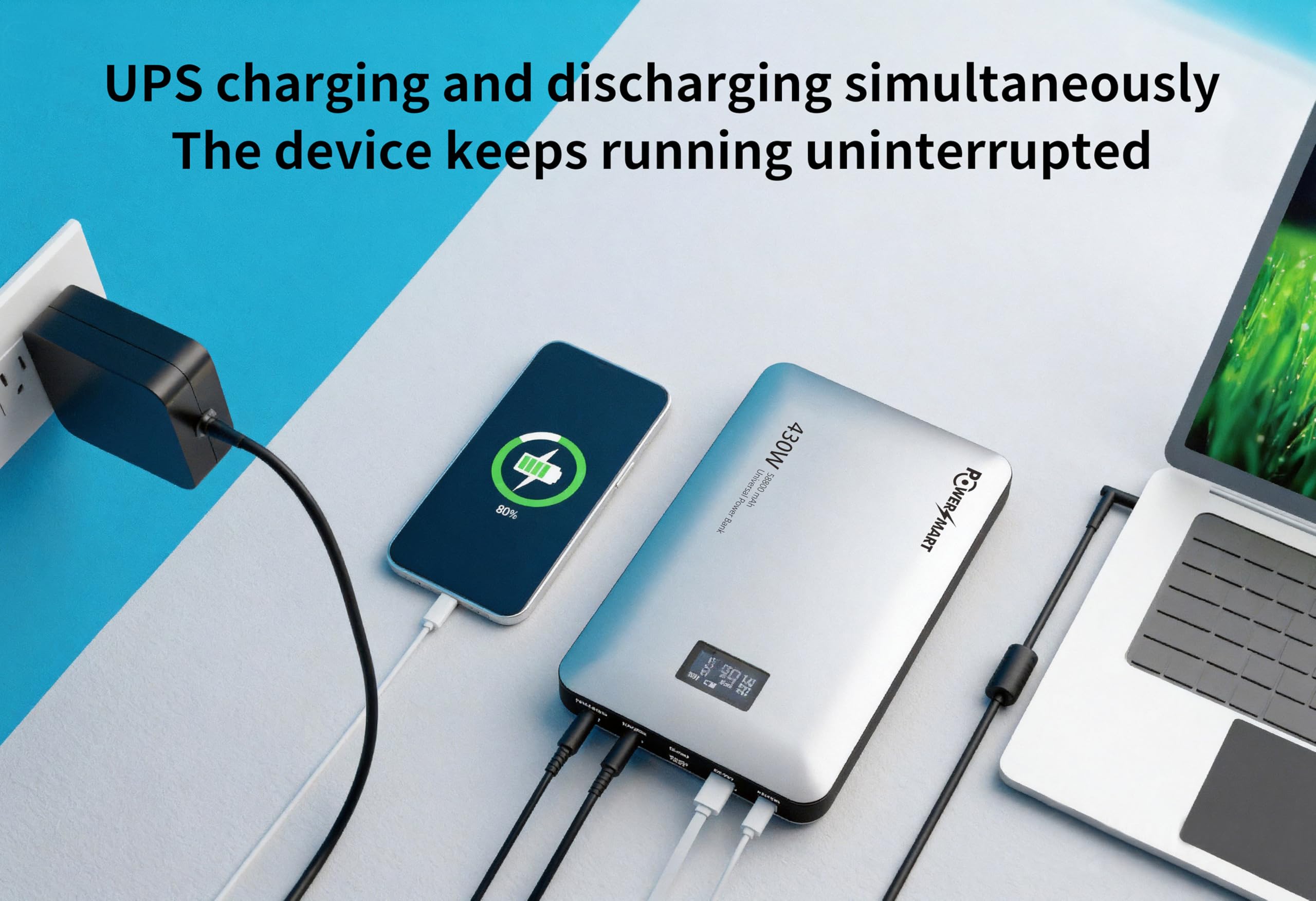 PowerSmart Power Bank 58800mAh Universal Externa Batería Cargador para PDA, Tableta, UMPC, Netbook & MID, Apple MacBook Pro Air iBook