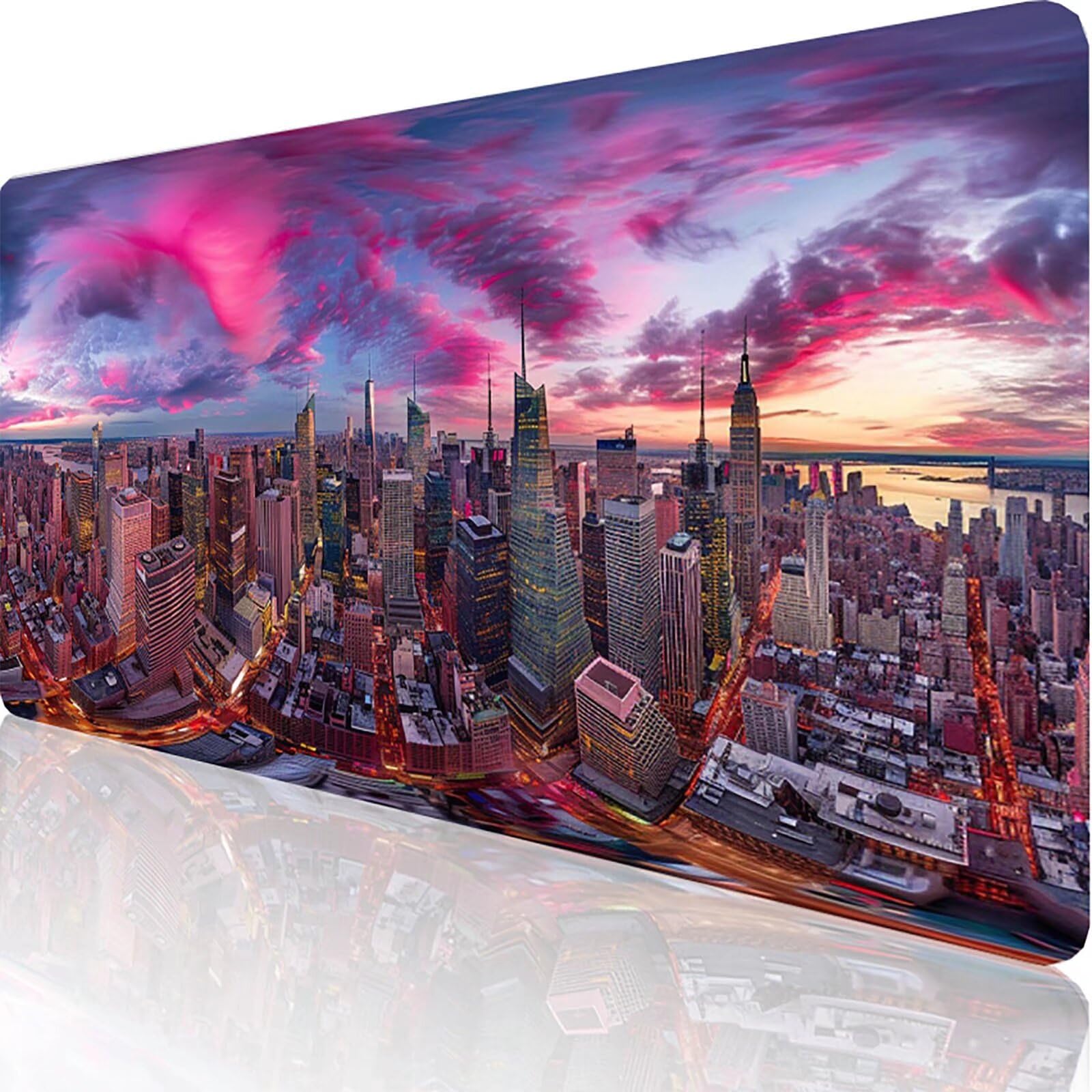 Szara podkładka pod mysz anioł XXL 1400 x 600 x 3 mm podkładka pod mysz do gier akcesoria biurowe, zmywalna, antypoślizgowa guma, wysoka precyzja i prędkość, pod biurko ręczne dla gracza 4-0-C