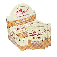 Vista 8 de UnTapped Waffles orgánicos de limón de 1.1 oz cada uno, caja de 16 – Snacks deportivos de resistencia endulzados con jarabe de arce real y limones