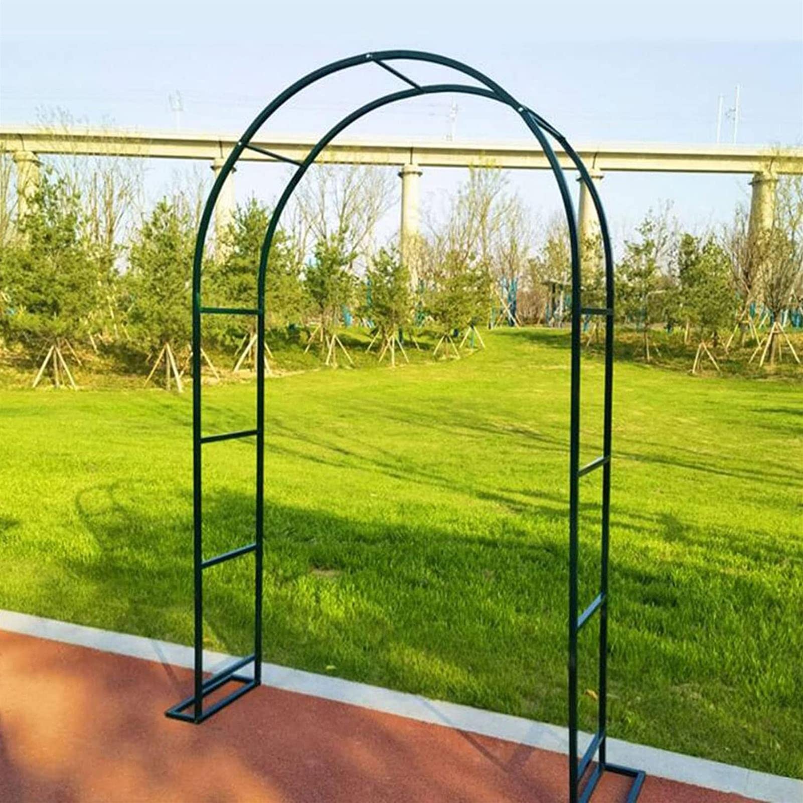 Arco Da Giardino 120x220cm 180x220cm 240x220cm Arco In Metallo Per Rose Rampicanti, Arco Di Nozze Arco Pergolato Da Giardino Con Base, Resistente,140x230x40CM