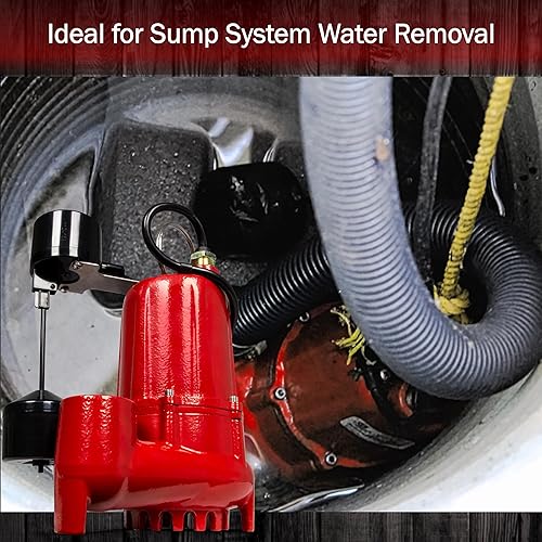 Miniatura 4 de Red Lion RL-SC33V Bomba de sumidero de hierro fundido de 13 HP con interruptor vertical