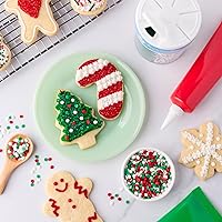 Vista 6 de Sweets Indeed Christmas Sprinkles Mix – 6-Cell Holiday Assortment 6.45 oz Edible Jimmies, Nonpareils & Sugar Pearls for Decorating Christmas