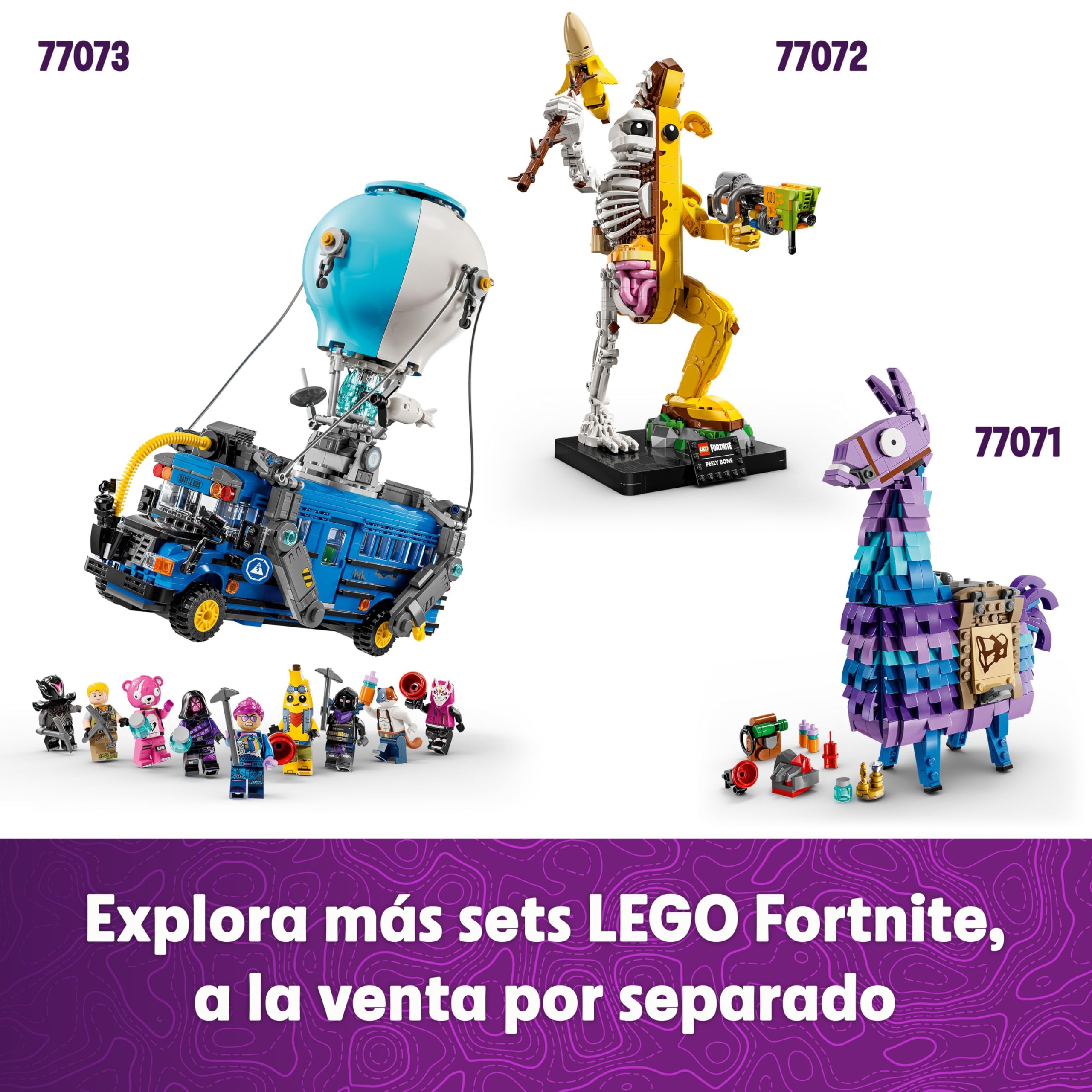 LEGO Fortnite Llama de Suministros - Figura Articulada de Personaje del Videojuego con Accesorios Inc. Zumo de Subidón - Regalo Gamer para Niños y Niñas de 12+ Años y Adolescentes 77071