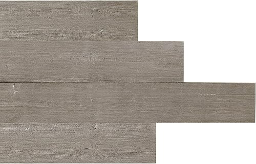 Miniatura 3 de Easy Peel & Stick Tablón de pared o panel de madera envejecida hazlo tú mismo, 12 piezas 19.50 pies cuadrados grande 5.0 x 46.5 pulgadas.