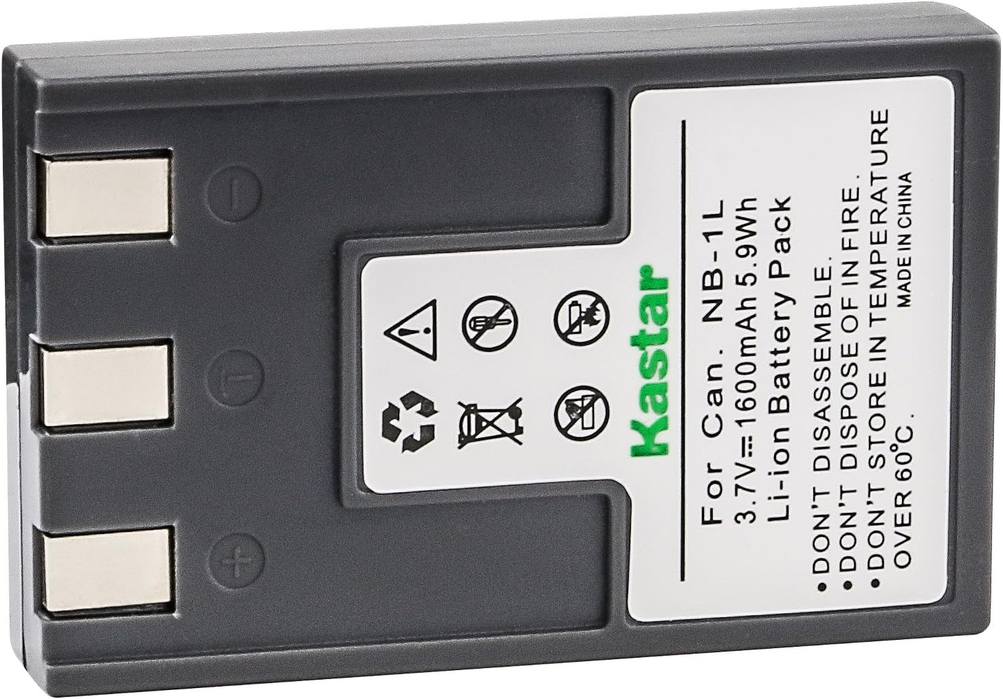 Kastar NB-1LH Battery for Canon NB-1L NB-1LH and Canon Powershot S200 S230 S300 S330 S400 S410 S500 Cameras