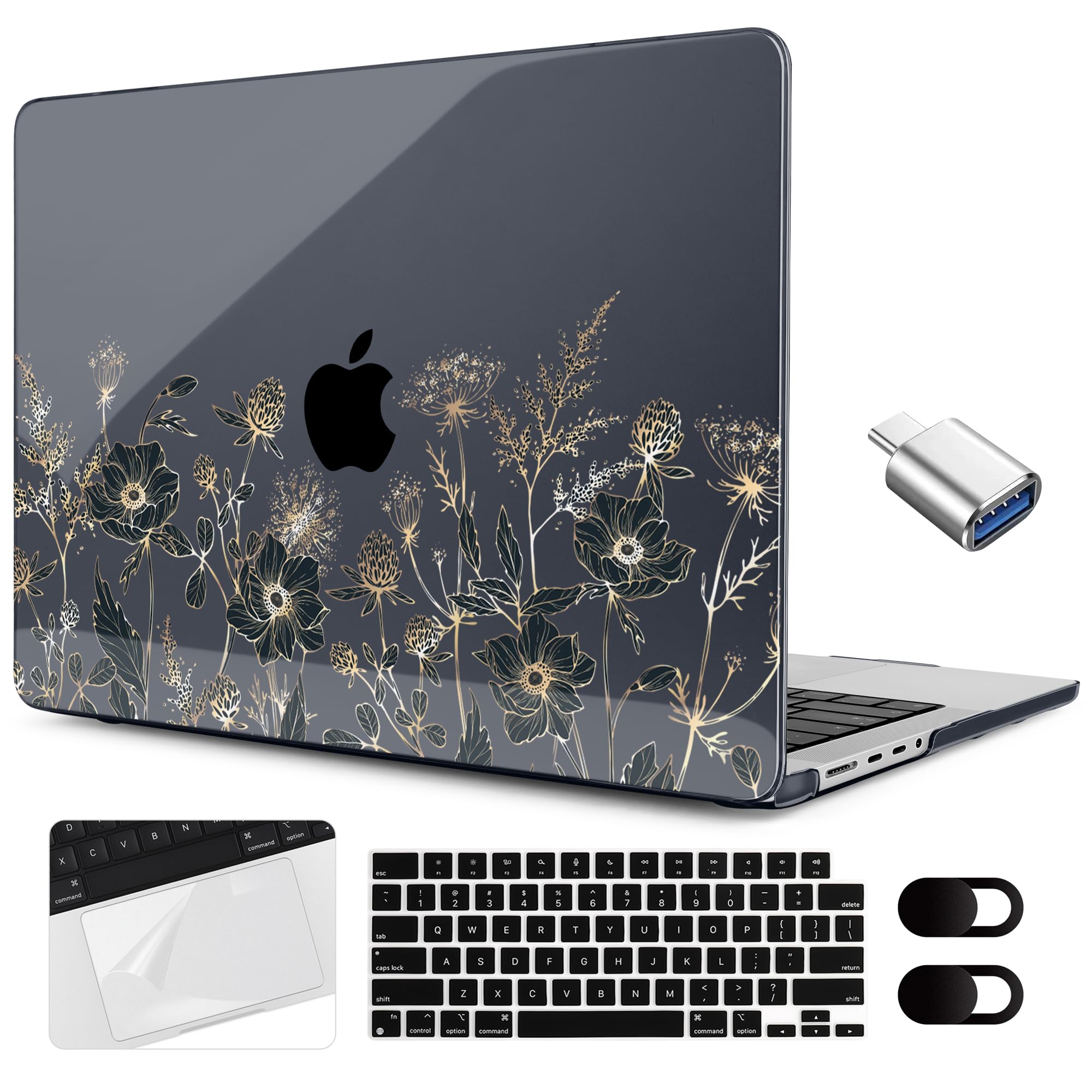 MEEgoodo Case for M5 MacBook Pro 16 inch Case 2026 2024 2023 2021 with M5 M4 M3 M2 M1 Pro/Max Chip, Fit Model A3429/A3428/A3403/A3186/A2991/A2780/