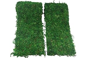 2 Pcs Plastic Moss Table Runner 6" x 55" Green Moss Grass Table Runner Mat