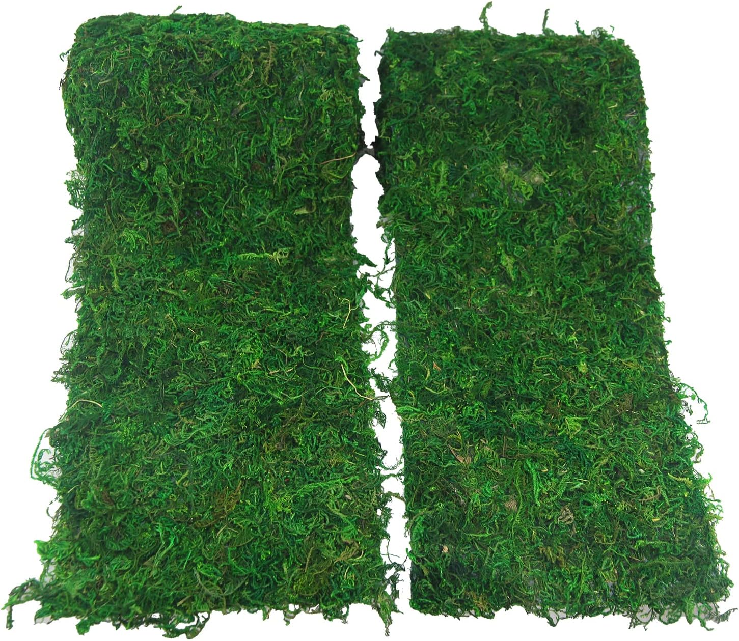 FAICOIA 2 Pcs Moss Table Runner 6" x 55" Green Moss Roll