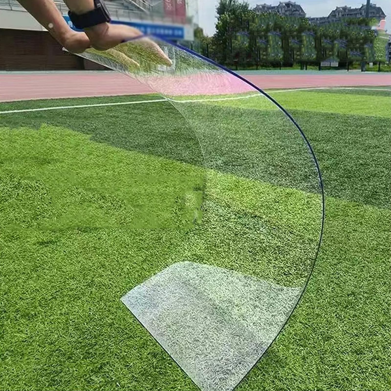 XBTGS Lámina de policarbonato resistente a los impactos de 1,0 mm de grosor, cubierta para invernaderos, fácil de cortar, material de plástico para techos, 0,5 x 2 m, 0,5 x 2 m