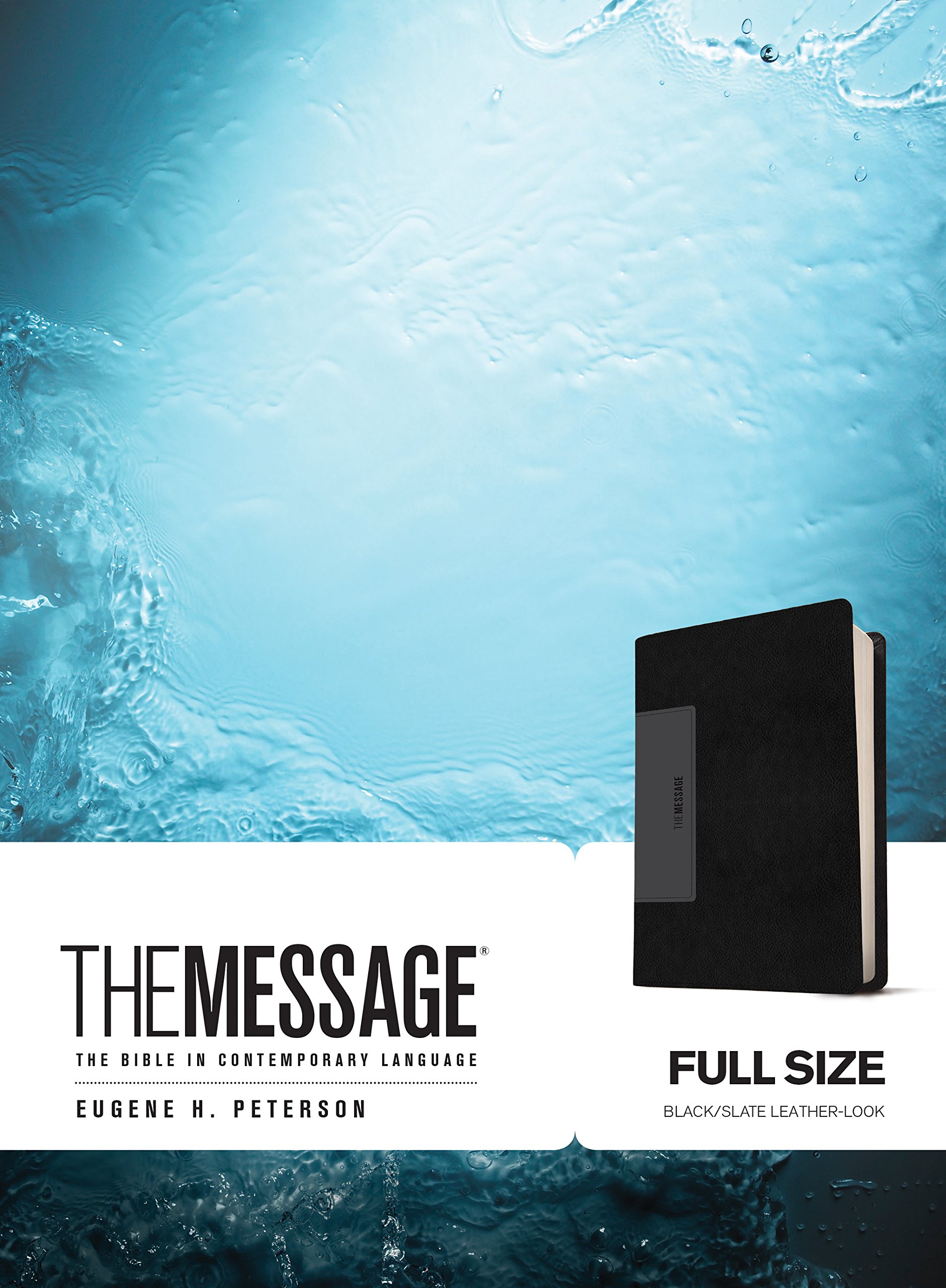 The Message Full Size (Leather-Look, Black/Slate): The Bible in Contemporary Language