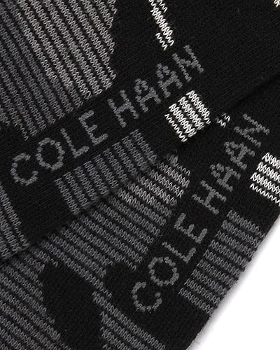 Miniatura 5 de Cole Haan Calcetines de cuello redondo con estampado de vestido para hombre (paquete de 3)