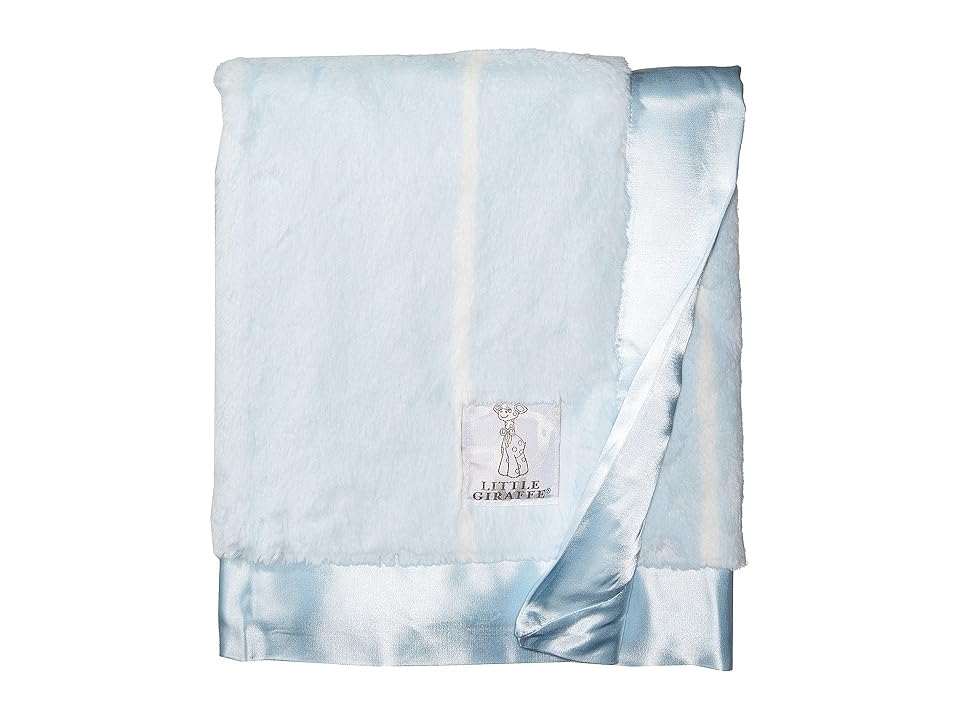 

Little Giraffe Luxe Pinstripe Blanket (Blue) Accessories Travel