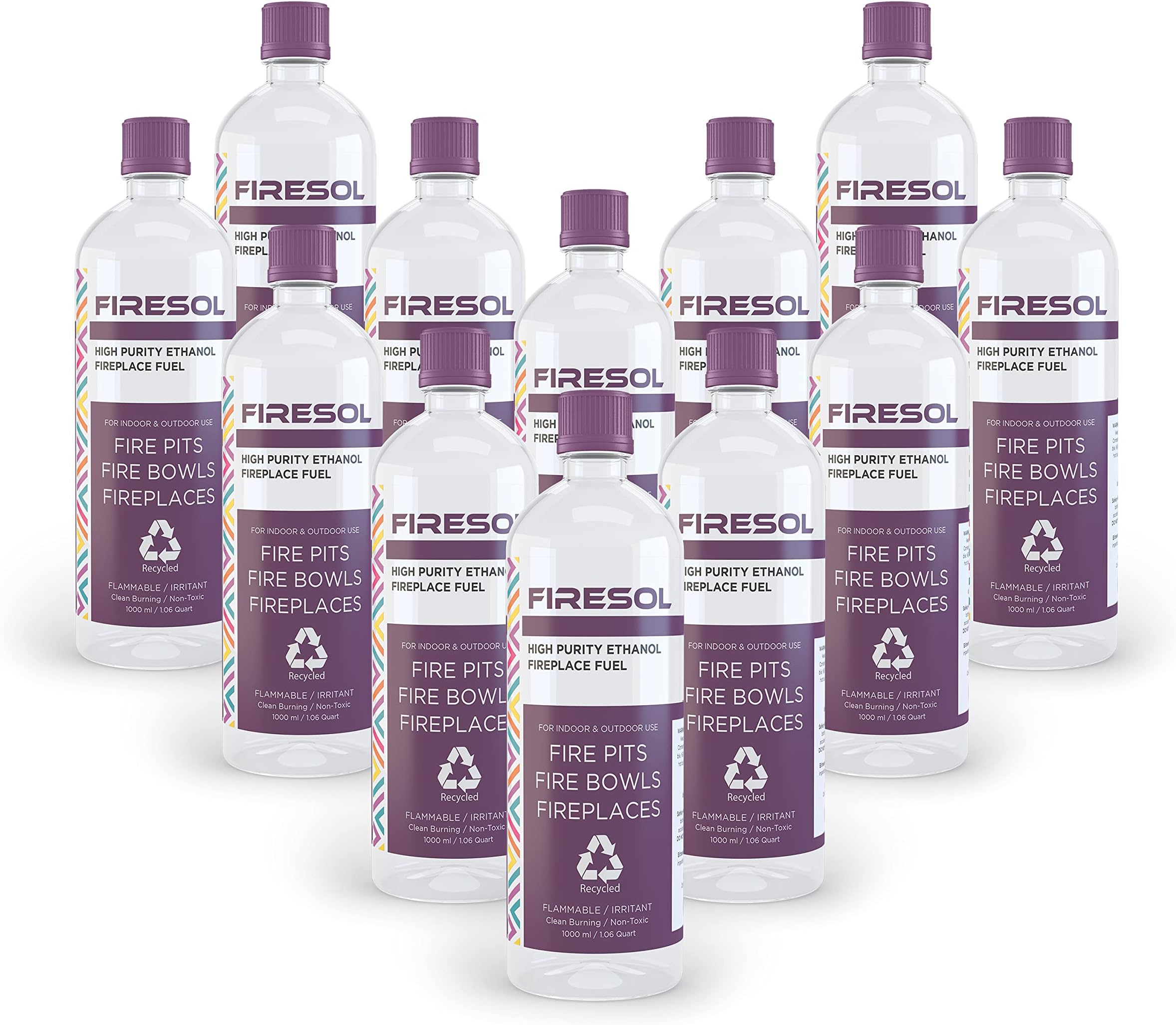 Bio Ethanol 2 Liter - Sauberes Feuer Ohne Geruch & Rauch Für Kamine & Feuerschalen