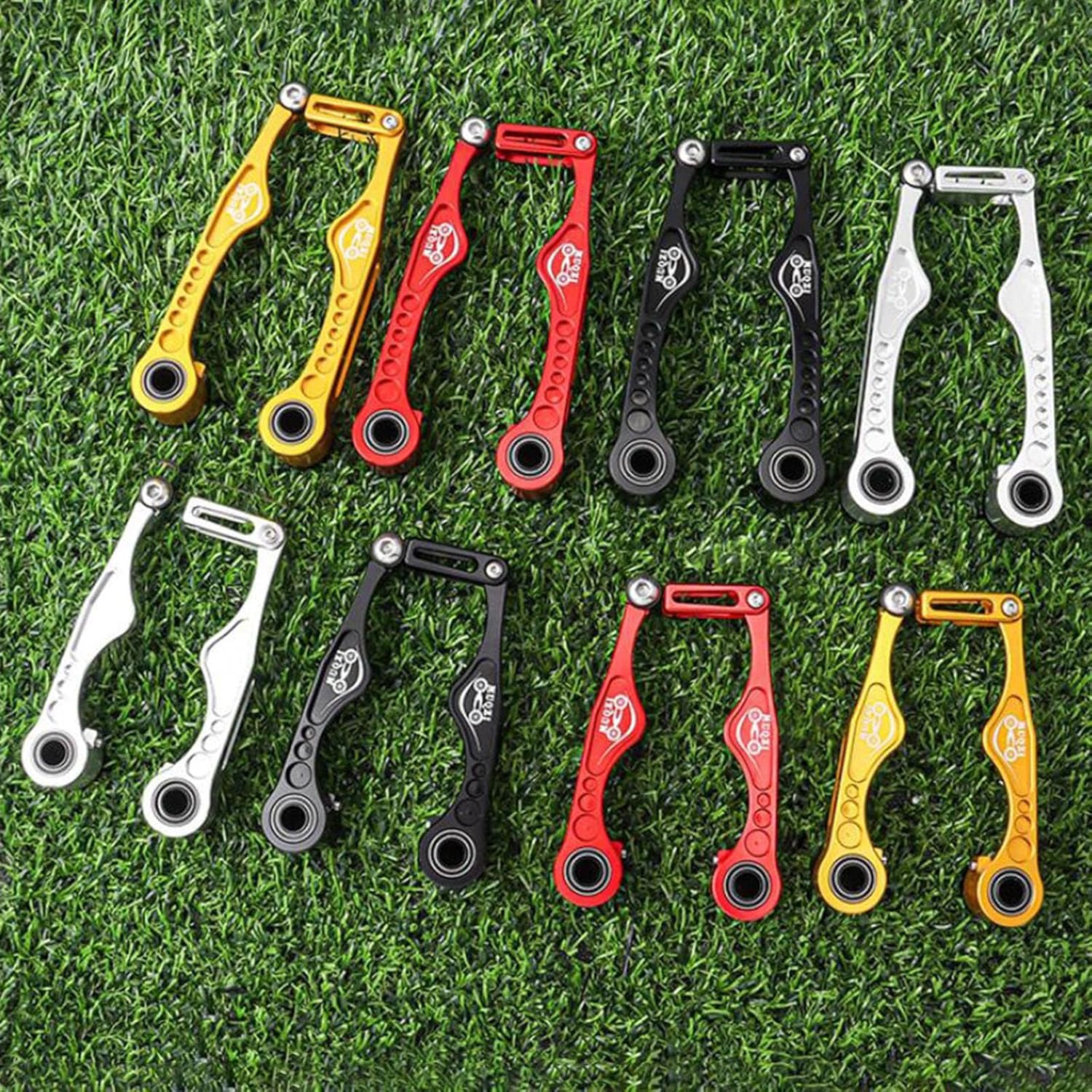 Obotsnoi 折りたたみ自転車 ショート/ロングアーム V ブレーキクランプ 折りたたみ自転車 サイクリング ブレーキ キャリパ