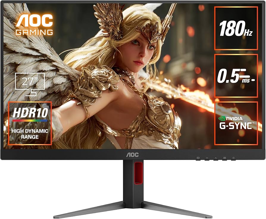 2024年製AOC ディスプレイ本体ゲーミングモニター27G4/11,27インチ Amazon.co.jp: AOC ゲーミングモニター 27インチ, 1920×1080@180Hz