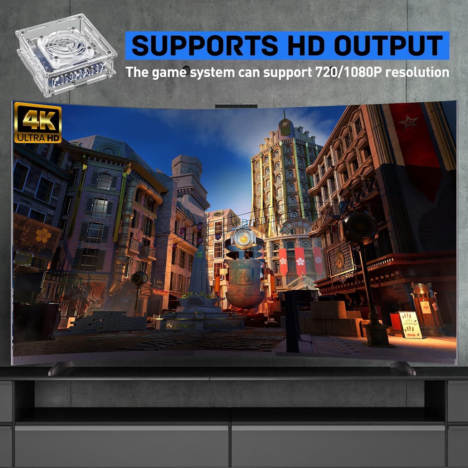 NGARY Super Console X PRO Plus, Console per Giochi retrò da 256 GB, Oltre 117.000 Giochi Integrati con 2 Controller Wireless, Compatibile con PS1/PSP/MAME, per TV 4K HD/Uscita AV