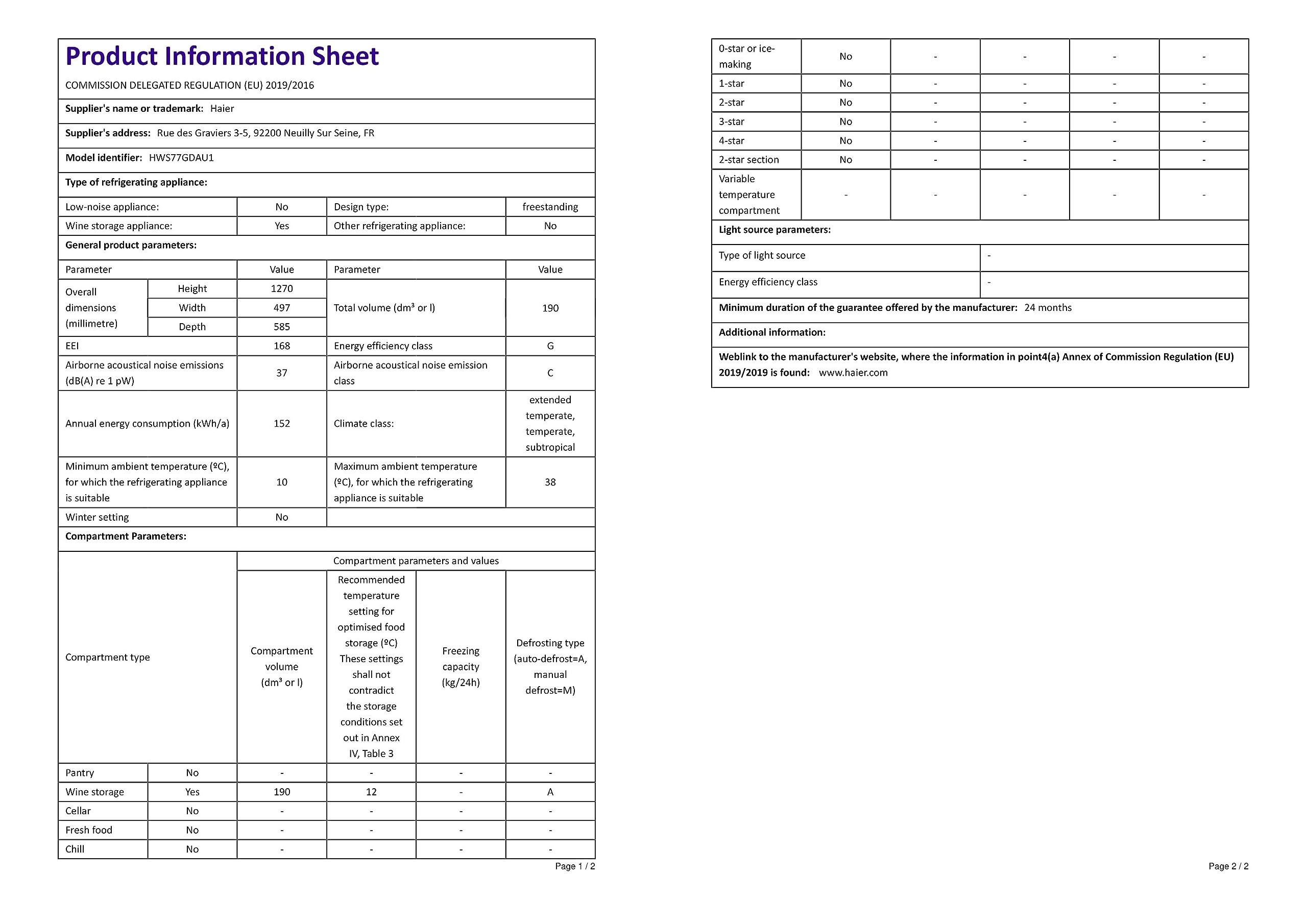 CDA FWC604SS Freestanding Undercounter Wine Cooler in Stainless Steel