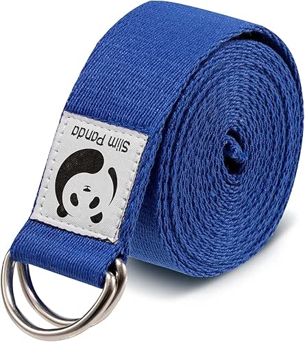 Slim Panda Yoga Strap for Stretching,Cotton Yoga Strap with Adjustable
