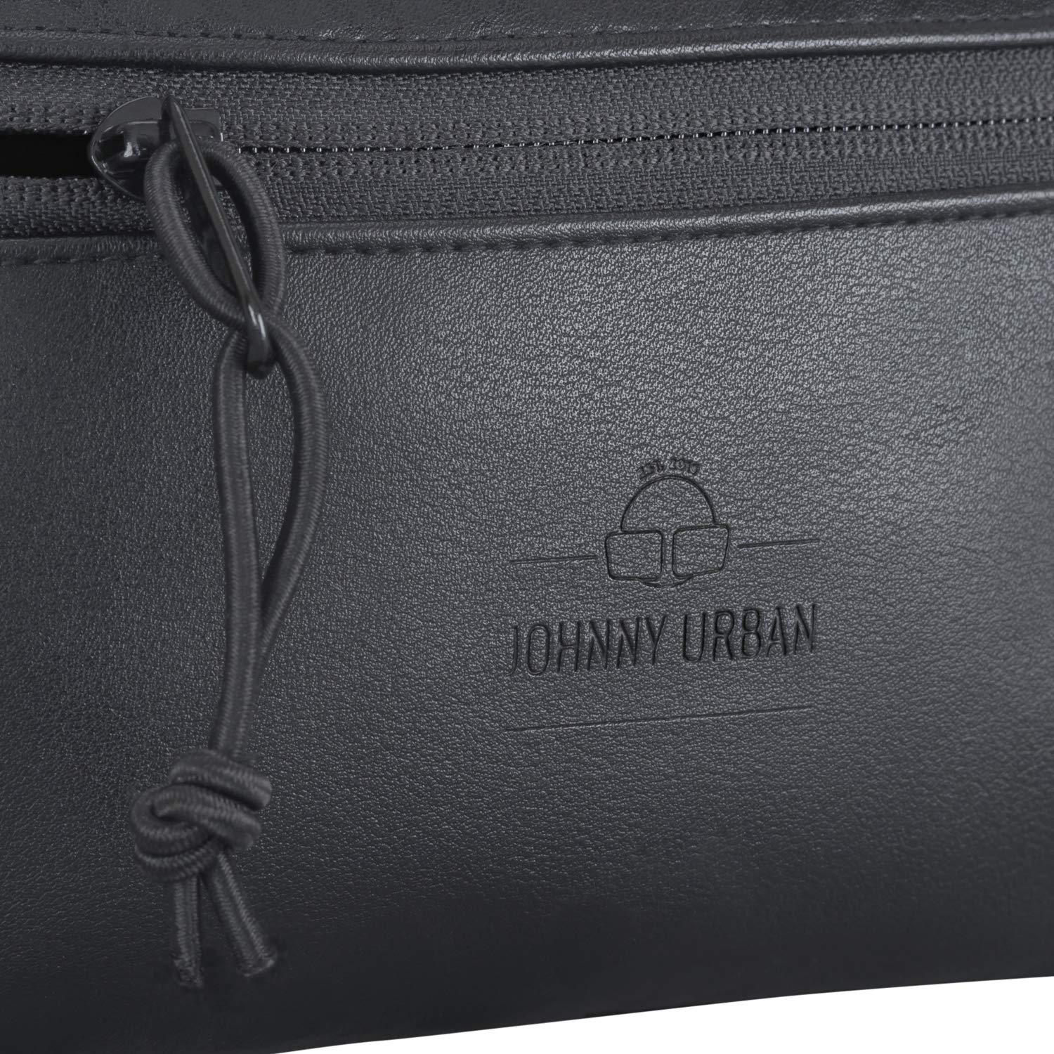 JOHNNY URBAN Toni saszetka biodrowa dla kobiet i mężczyzn, na co dzień, na festiwal i do uprawiania sportu, stylowa torba crossbody na podróż - odporna na działanie wody, czarny sztuczna skóra