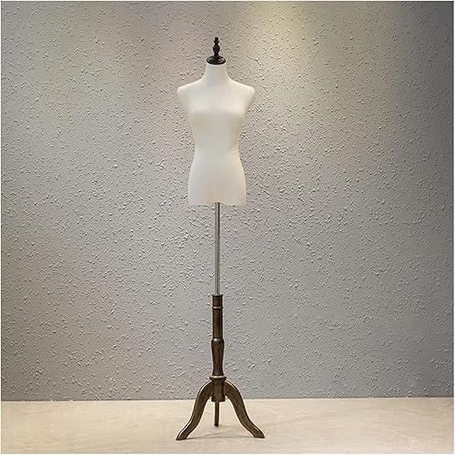 JOOTHIJX Female Mannequin Torso Tailors Dummy , Adjustable Height 47.2-71.6 Dressmaking with Tripod Stand for Dress Jewelry Display Adjustable