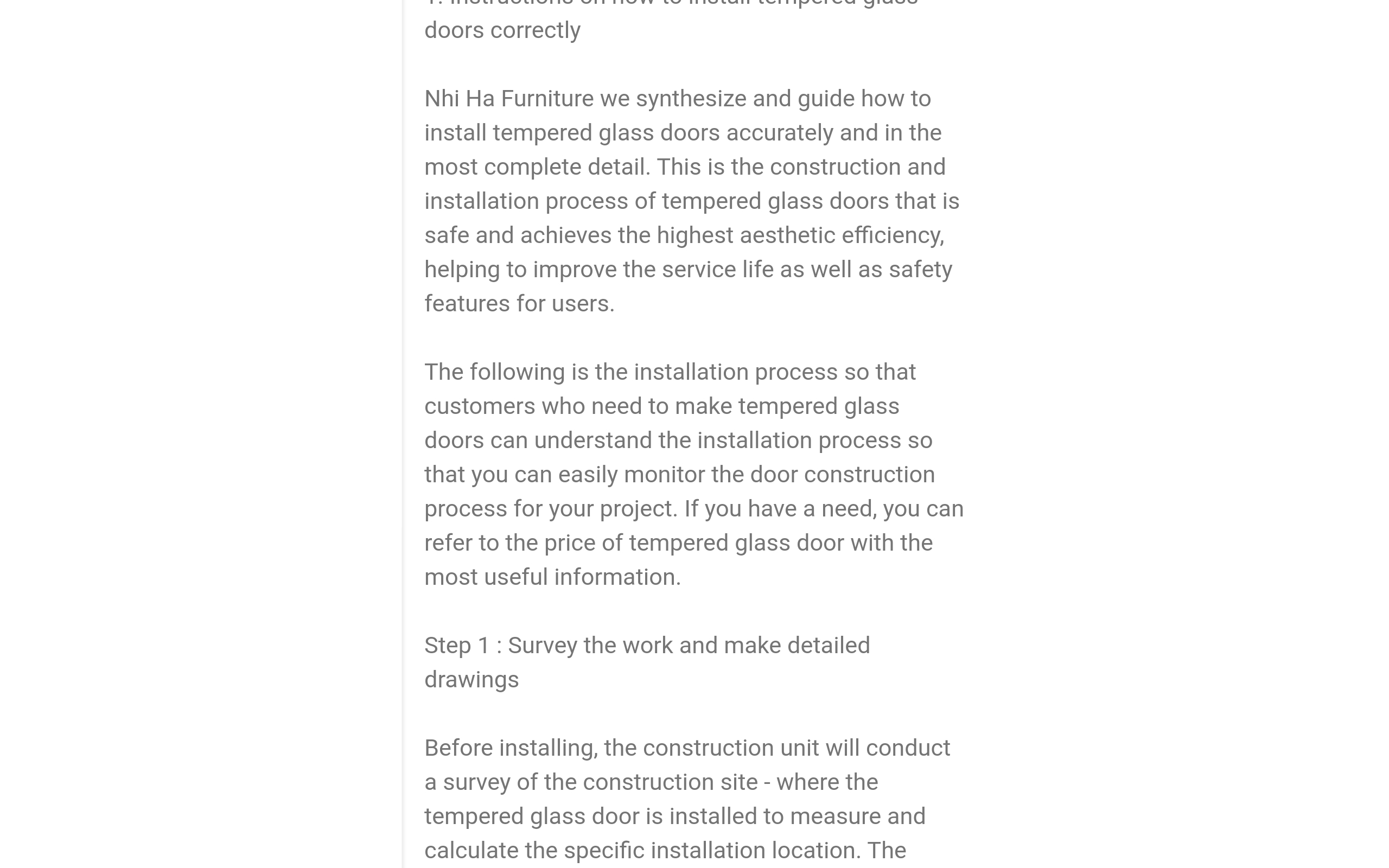 GUIDE ON HOW TO INSTALL TEMPERED GLASS DOORS