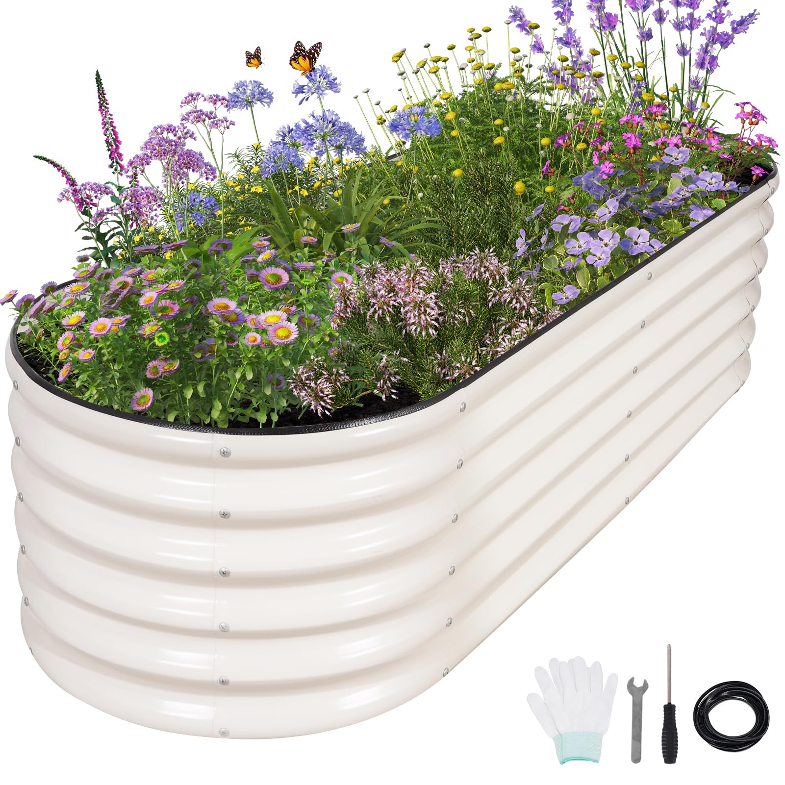 Permade Galvanized Raised Garden Bed (6x2x1.4FT)