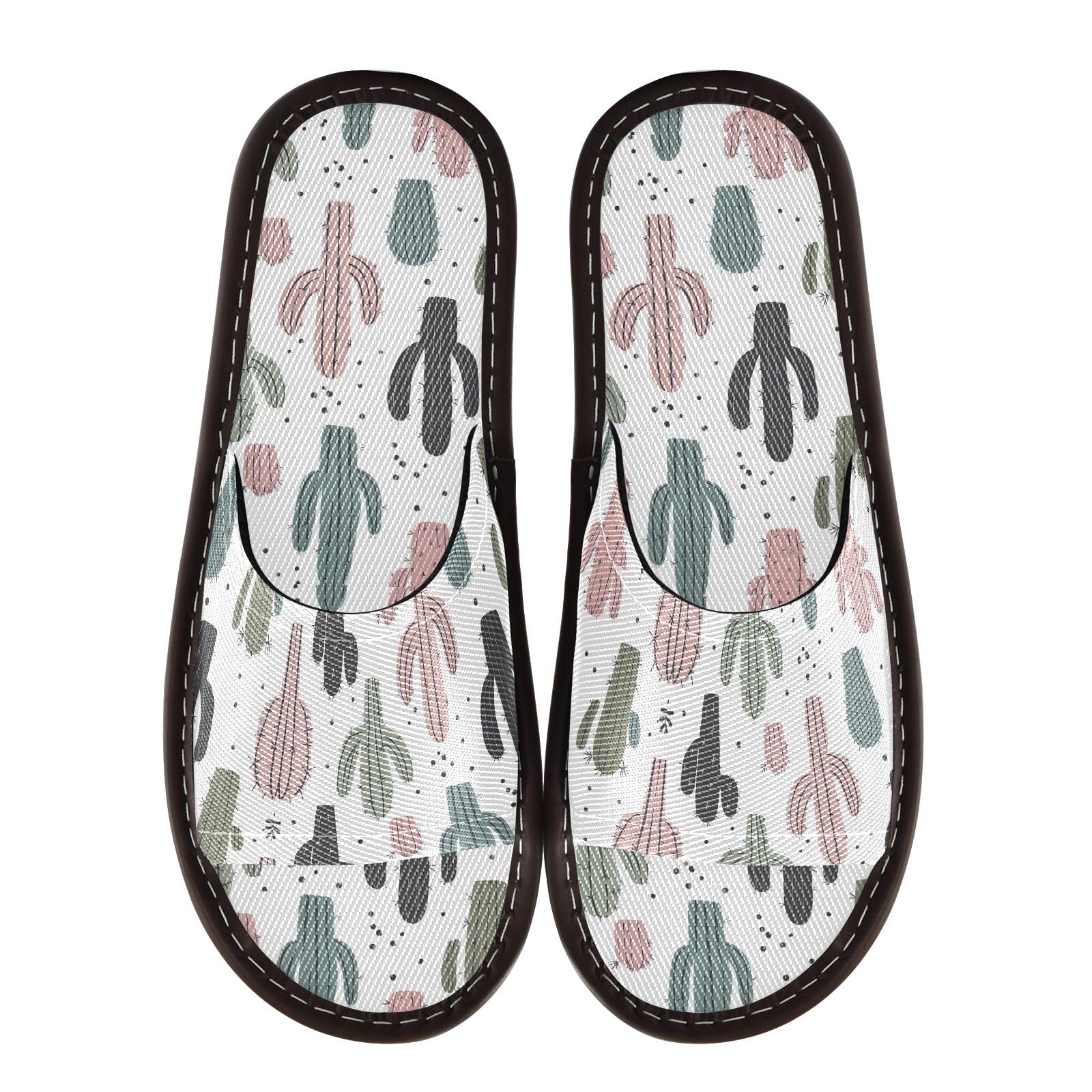 CHIFIGNO Women Cool Anti-skid Slip-on Spa Shoes for Bathroom and Hotel Size 8-8.5