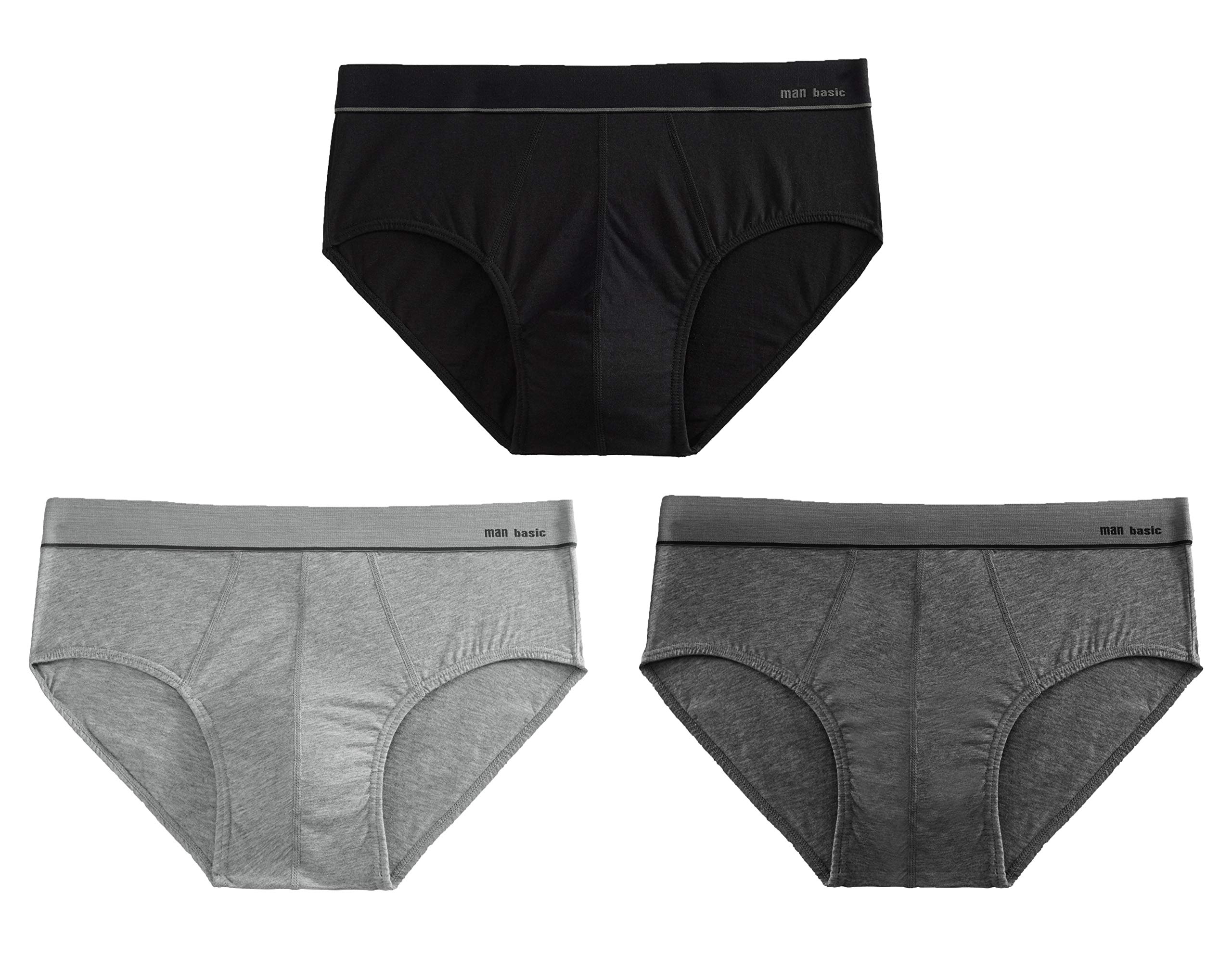 calzoncillos clásicos de algodón para hombre, sin bragueta