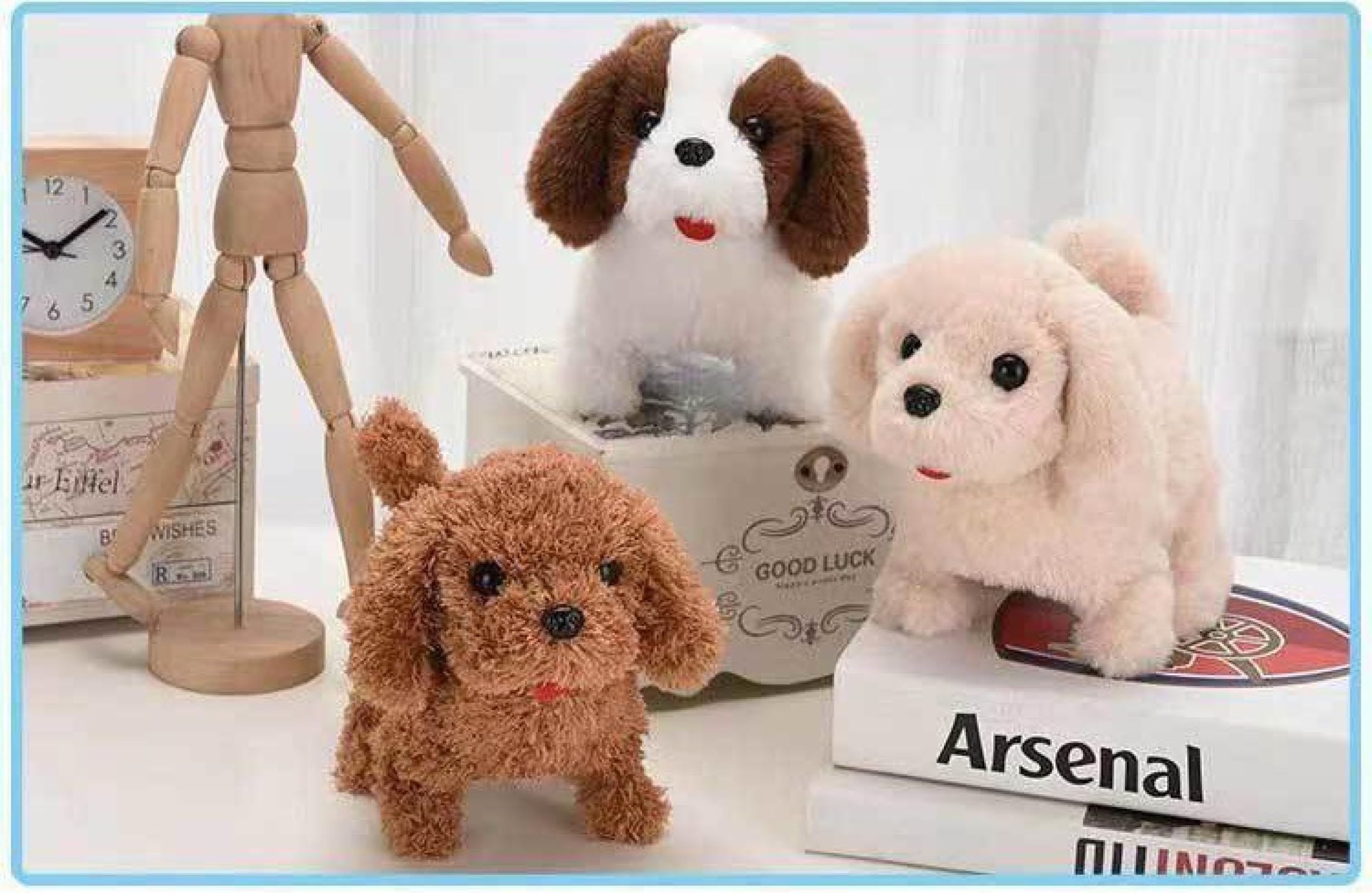 Amazon.co.jp: あかちゃんトイプードル 電動ペット犬 動くぬいぐるみ 