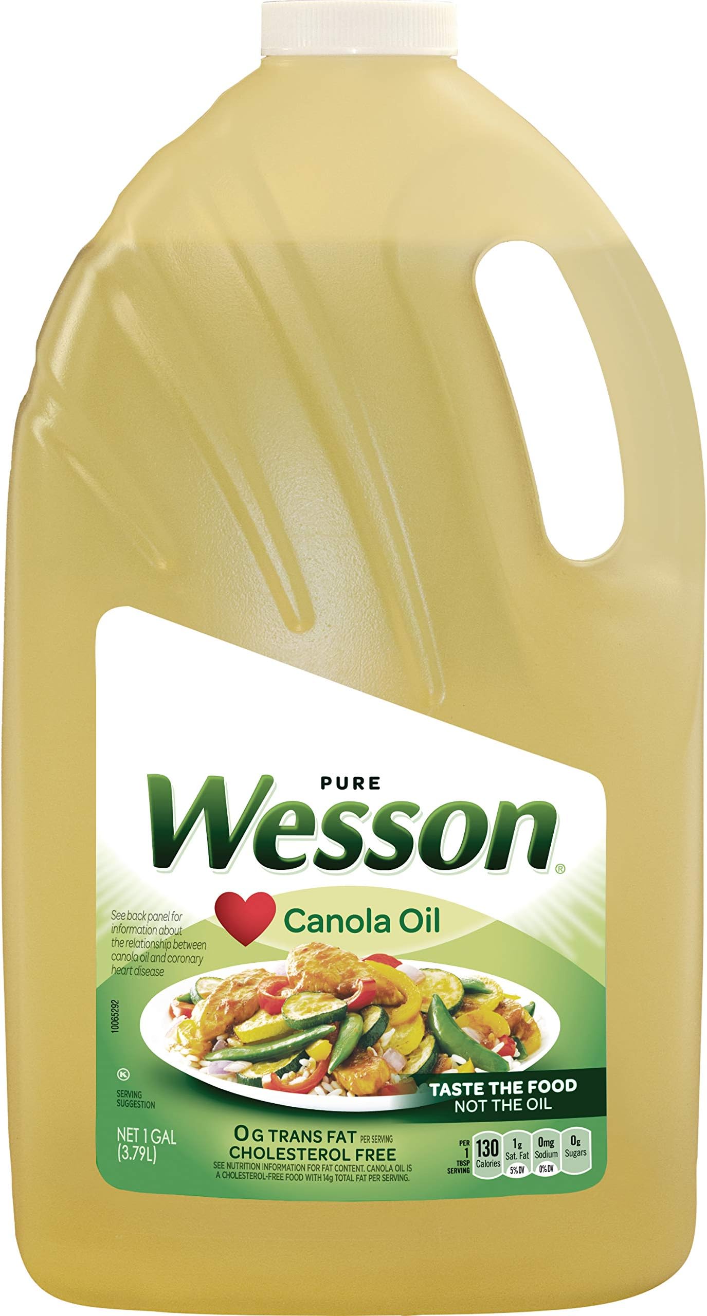 PACK OF 5 - Wesson Pure Canola Oil, 1 Gal