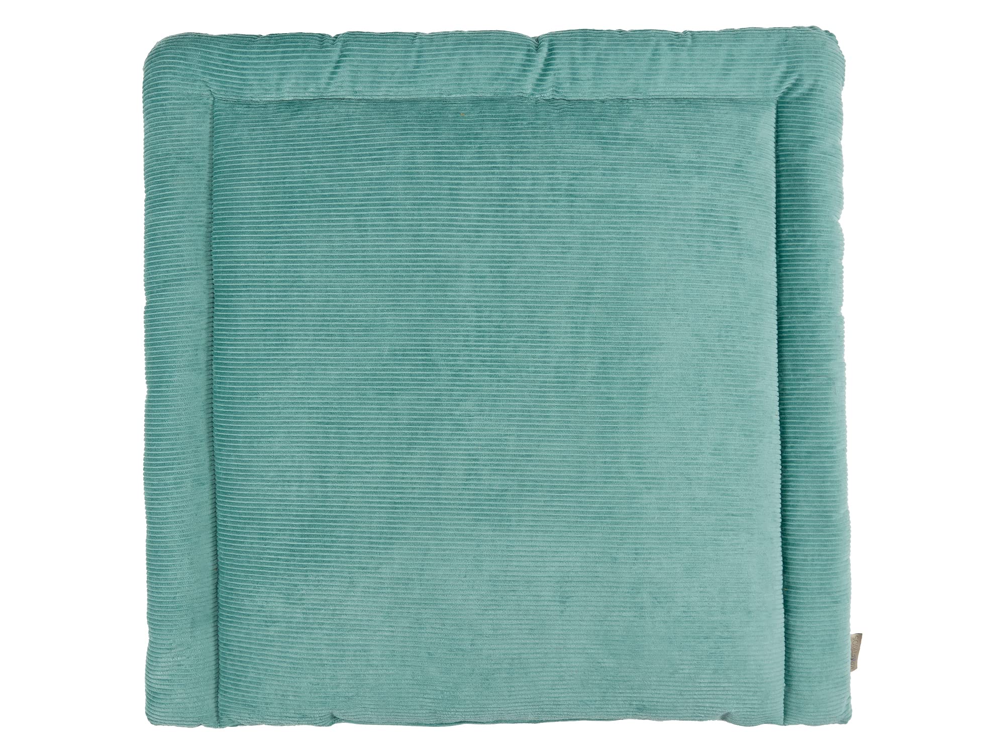 KraftKids Wickelauflage in Cord Breitcord Mint, Wickelunterlage 85x75 cm (BxT), Wickelkissen
