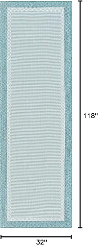 Miniatura 2 de Alfombra de pasillo para interiores y exteriores, 3 x 10 pies, resistente al agua y a la decoloración, para patio, terraza, porche, entrada,