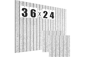 6 Pack Felt Bulletin Board Wall Panels, 36"x24"